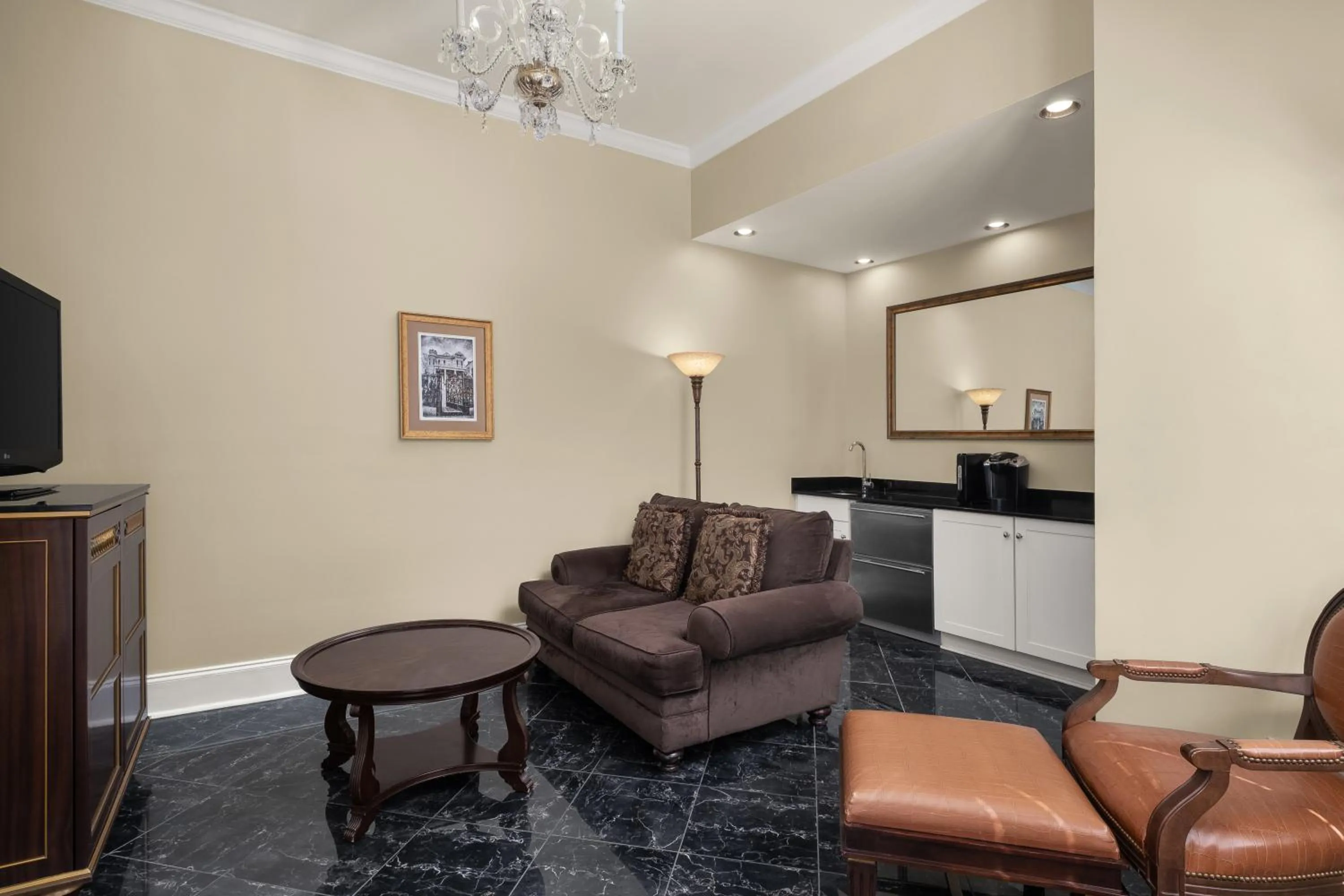 Living room in Hotel Mazarin