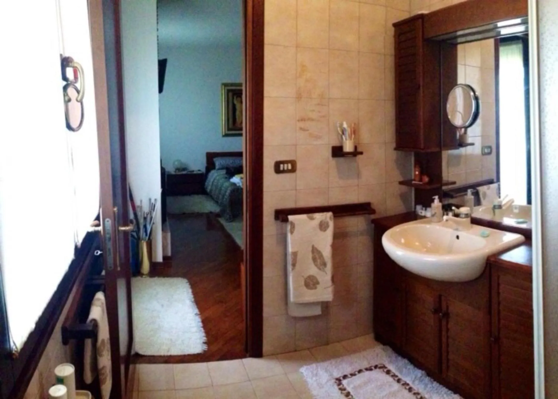Bathroom, Bed in B&B Le Tre Grazie