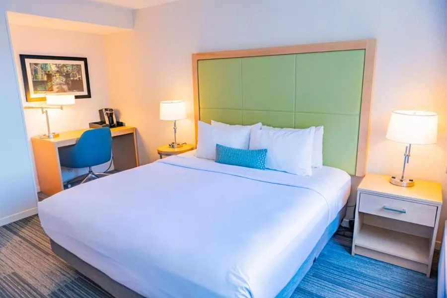 Bed in The Inn at Longwood Medical