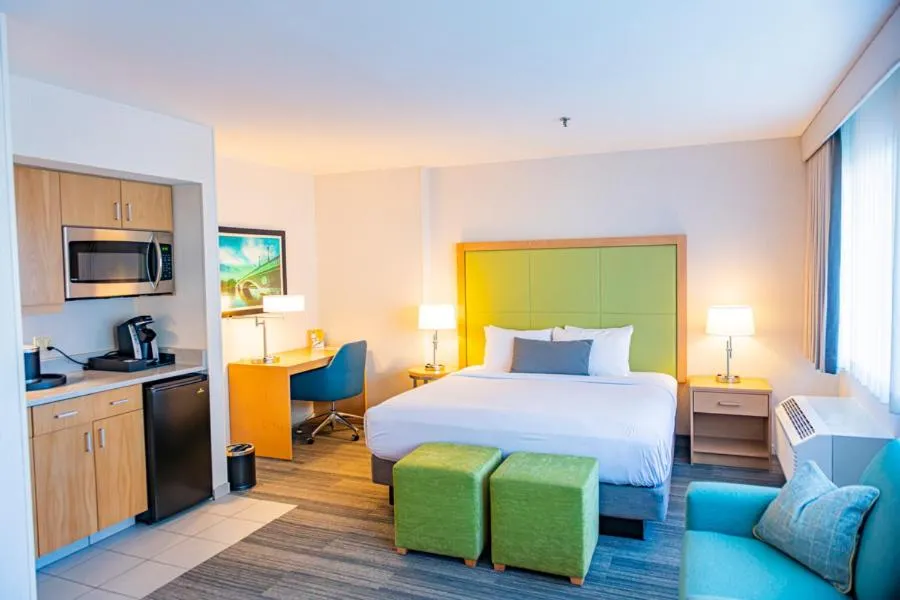 Bed in The Inn at Longwood Medical