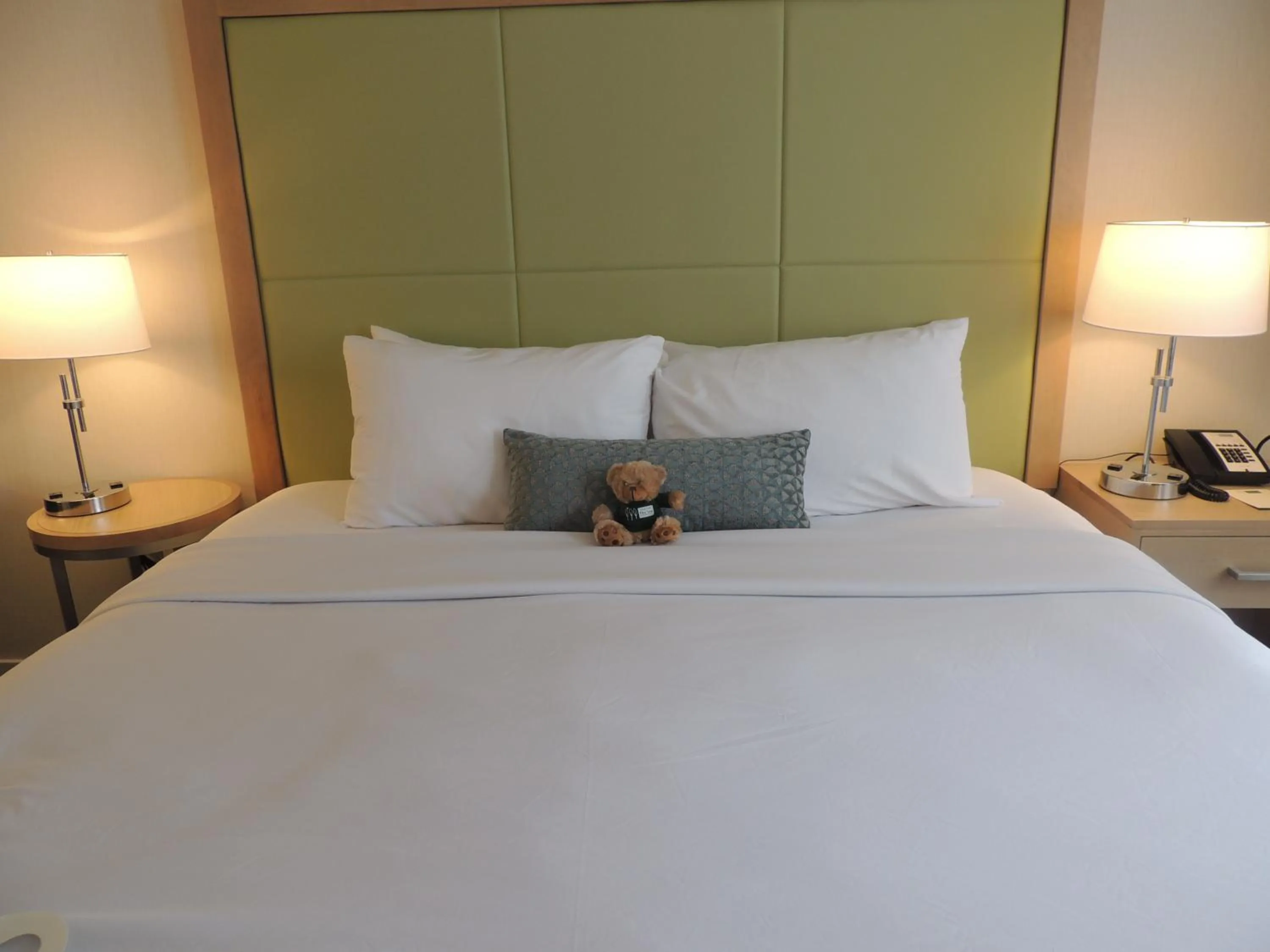 Bed in The Inn at Longwood Medical