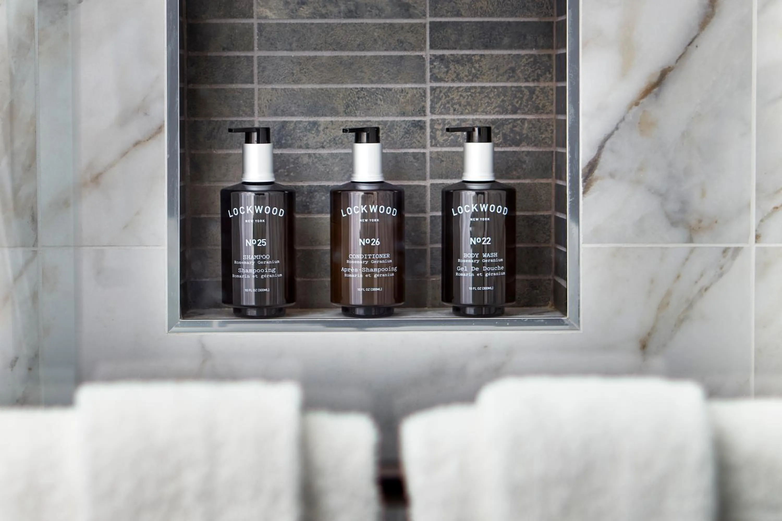 Shower in Elan Hotel