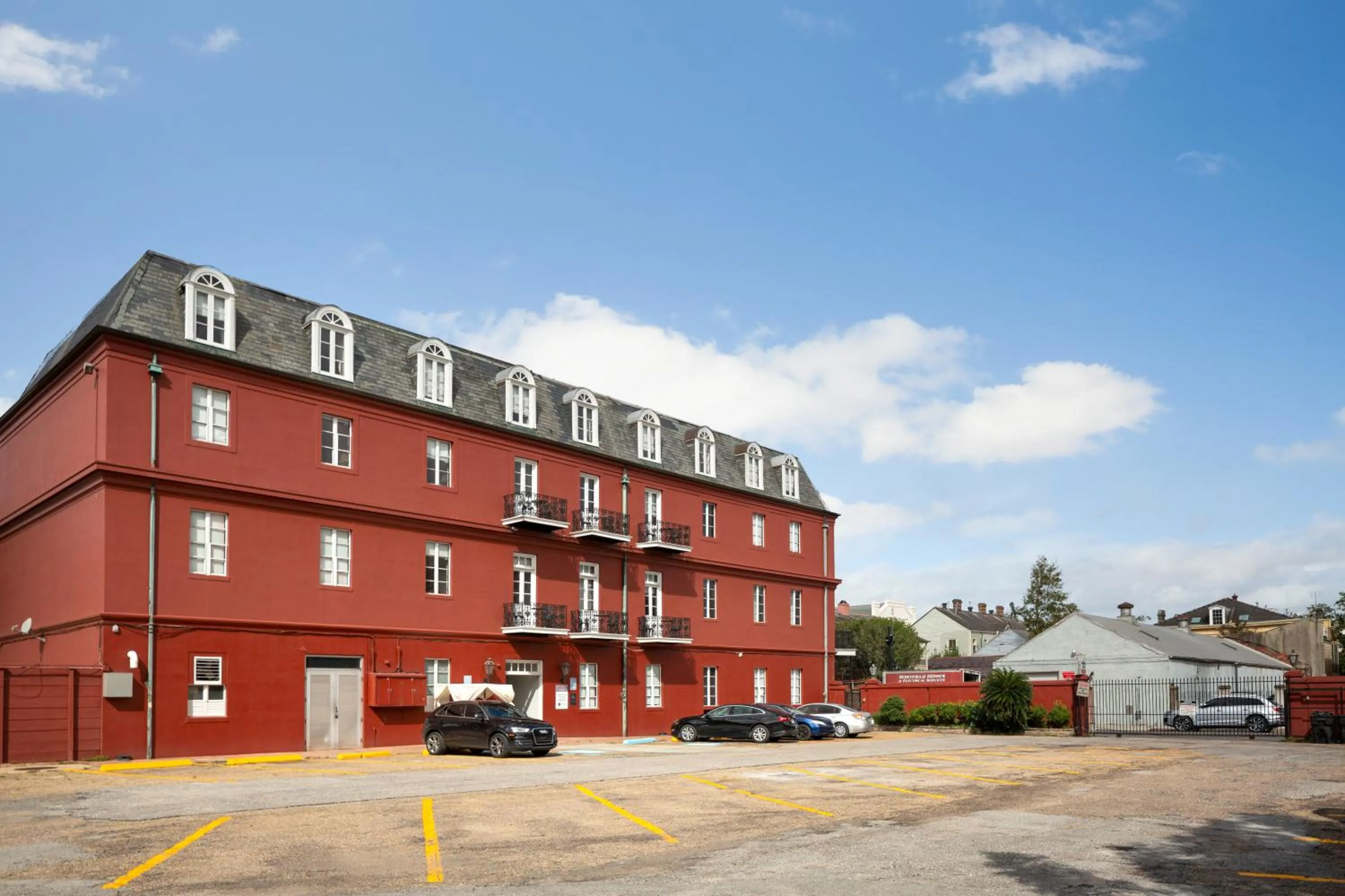 Property building in Le Richelieu Hotel in the French Quarter