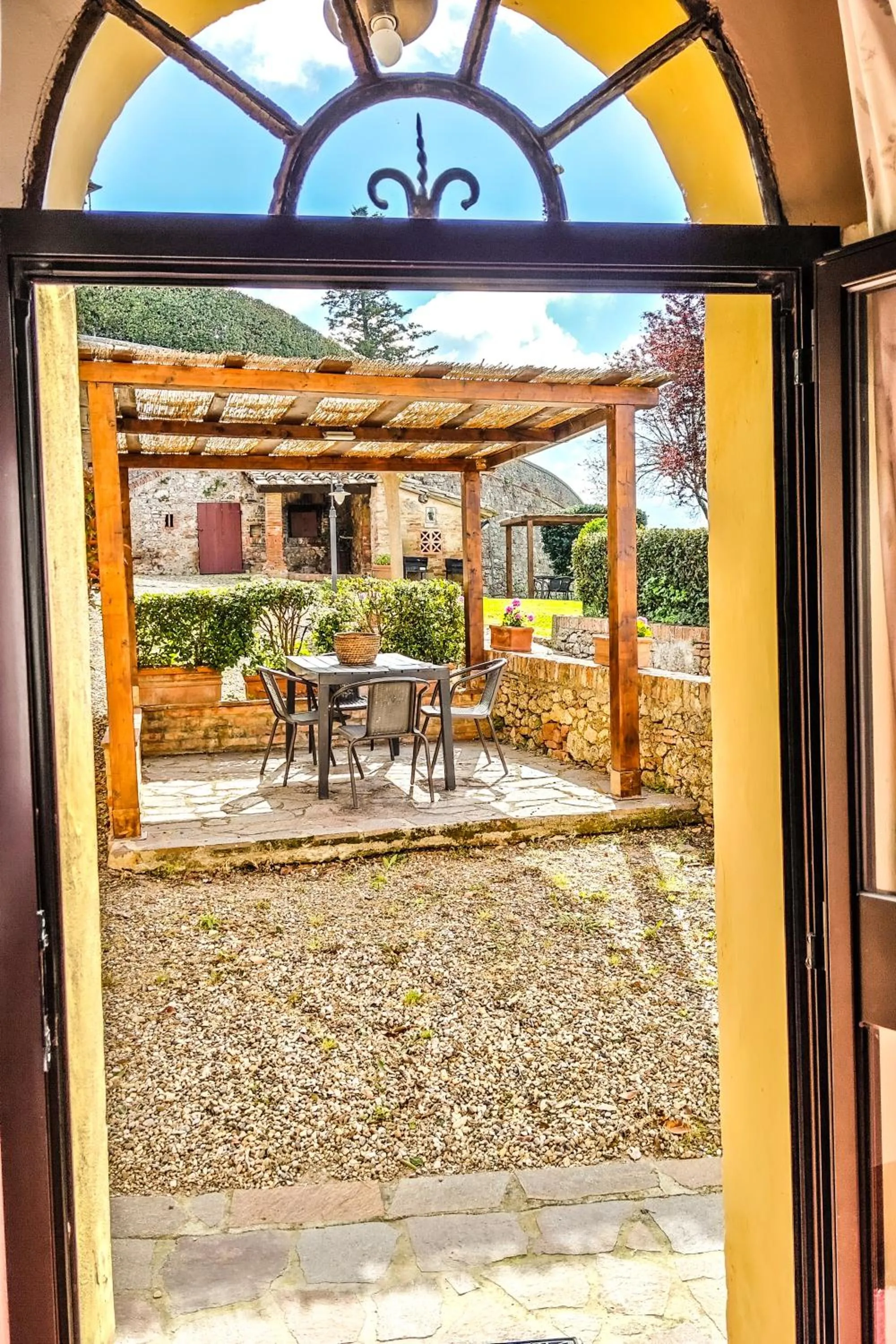Balcony/Terrace in Appartamenti Villa e Fattoria di Radi Tuscany