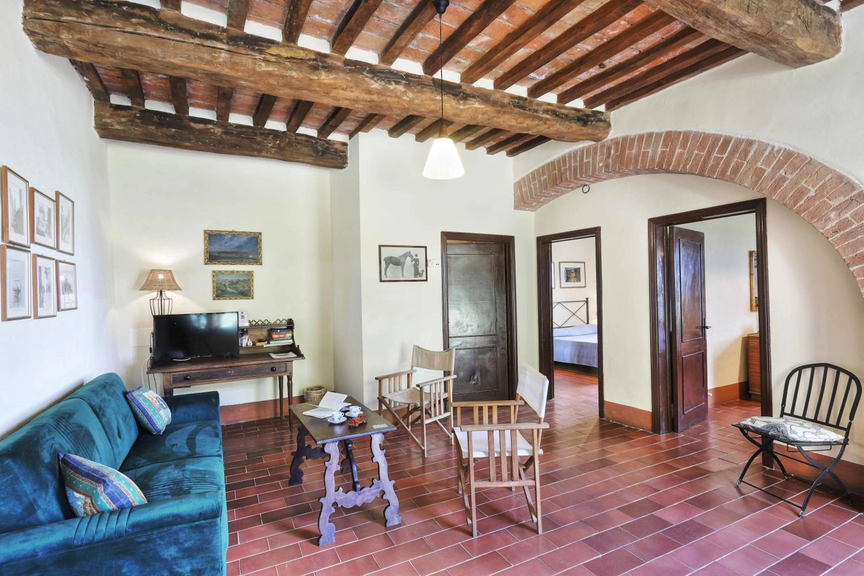 Living room in Appartamenti Villa e Fattoria di Radi Tuscany