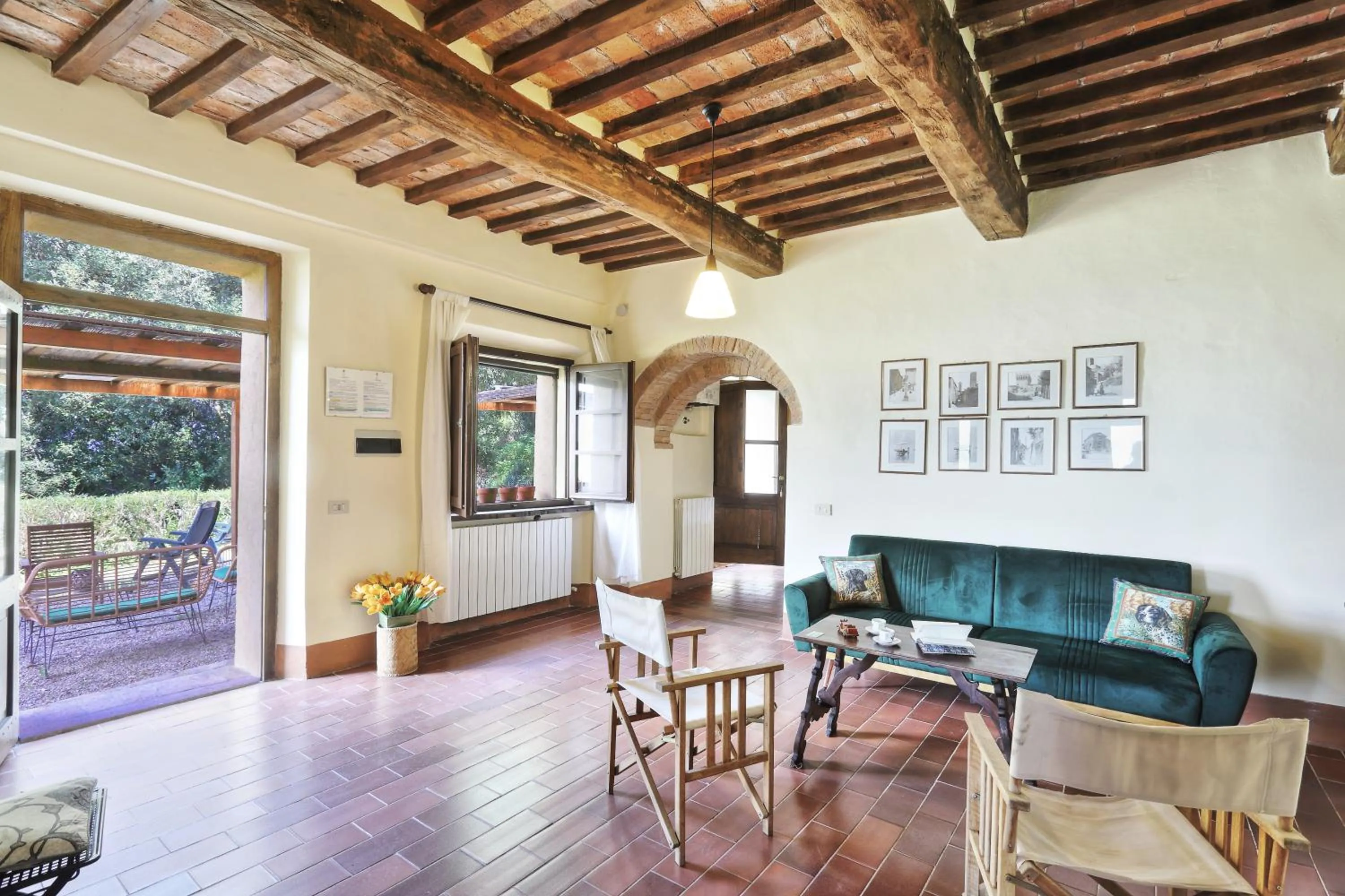 Living room in Appartamenti Villa e Fattoria di Radi Tuscany