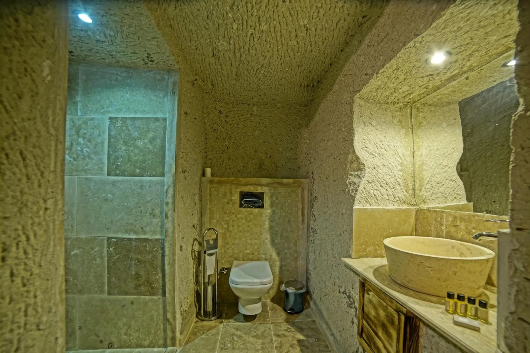 Bathroom in Zeus Cave Suites
