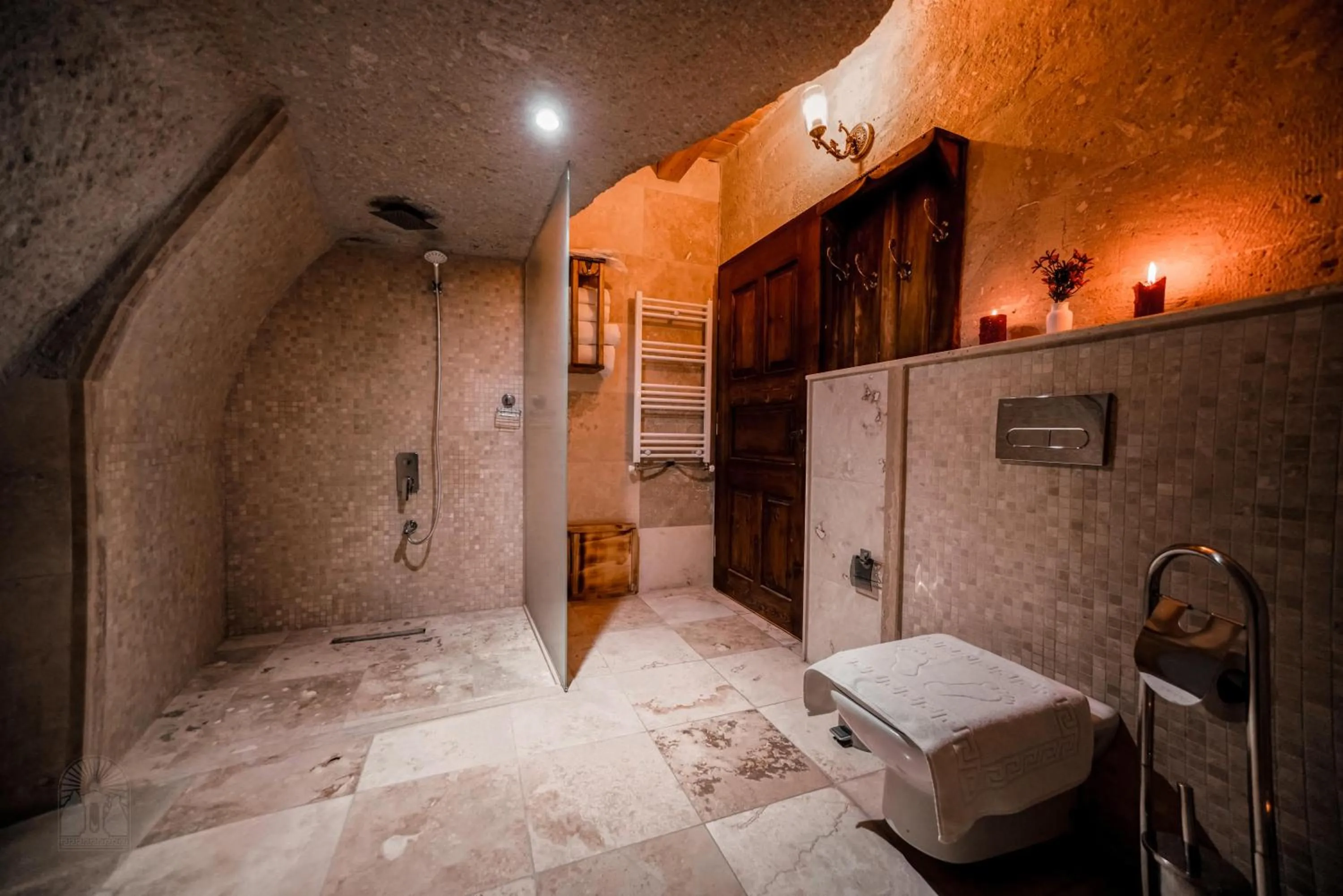 Bathroom in Zeus Cave Suites