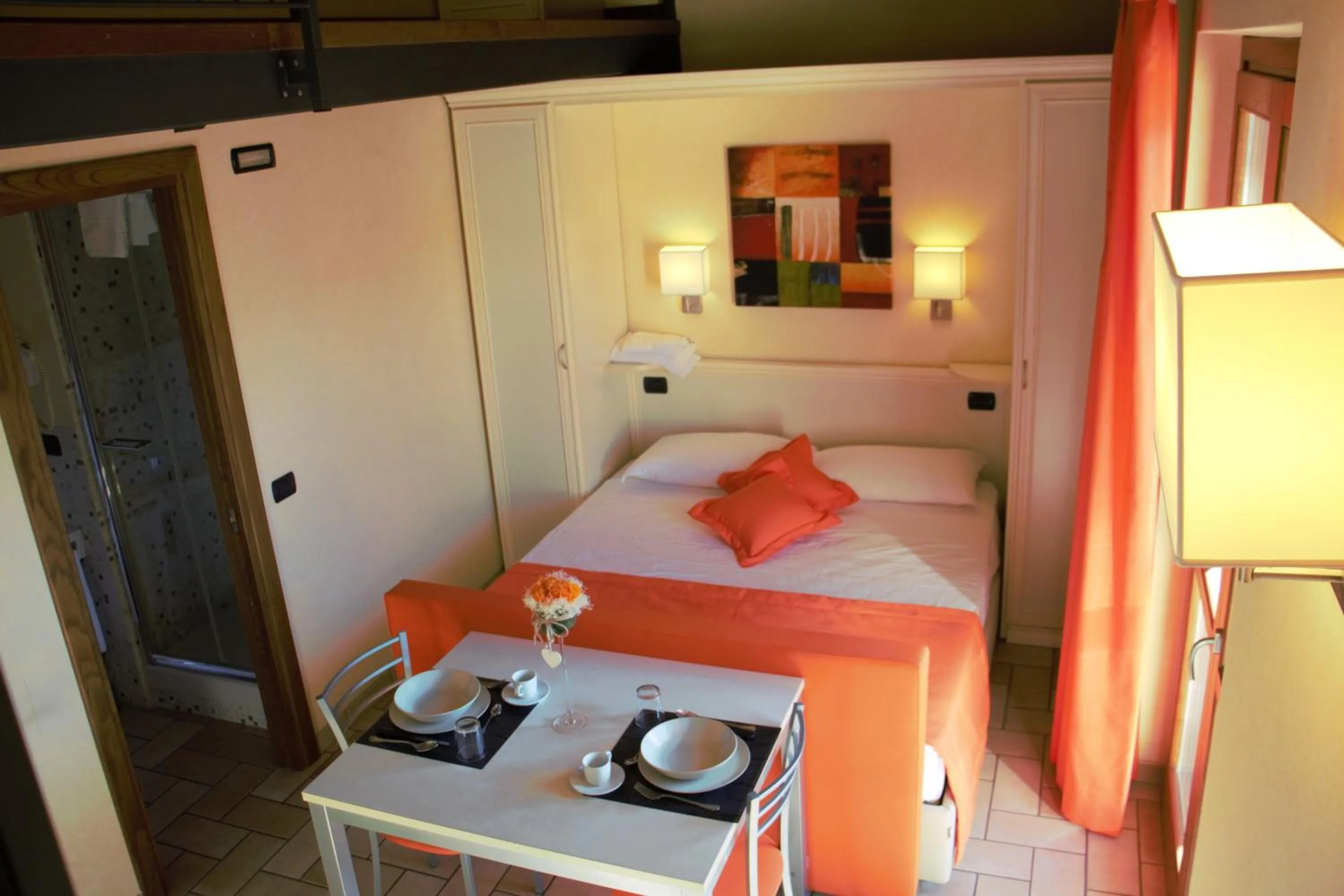 Dining area, Bed in Borgo Castel Savelli