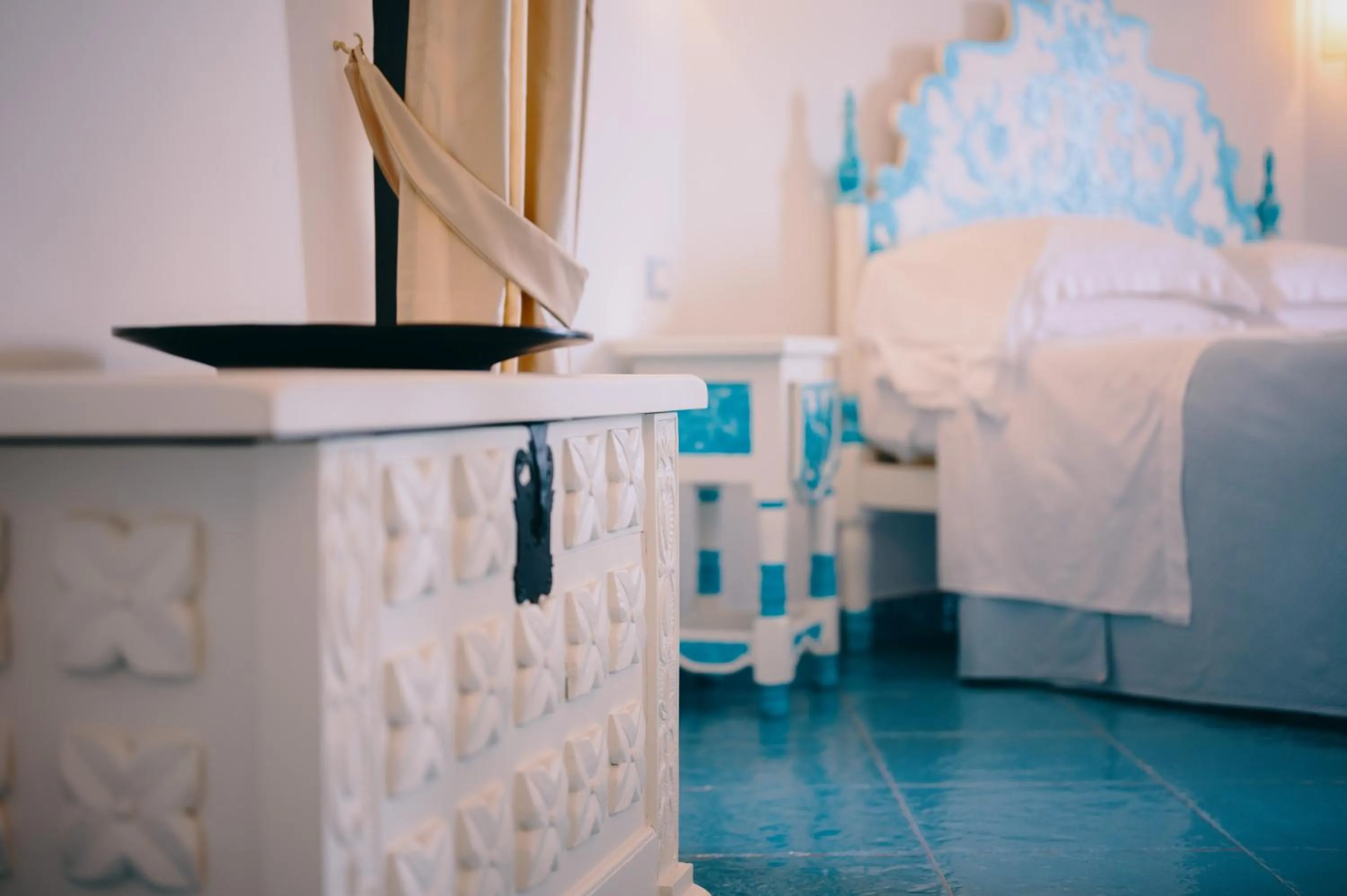 Bed in Grand Hotel Le Rocce