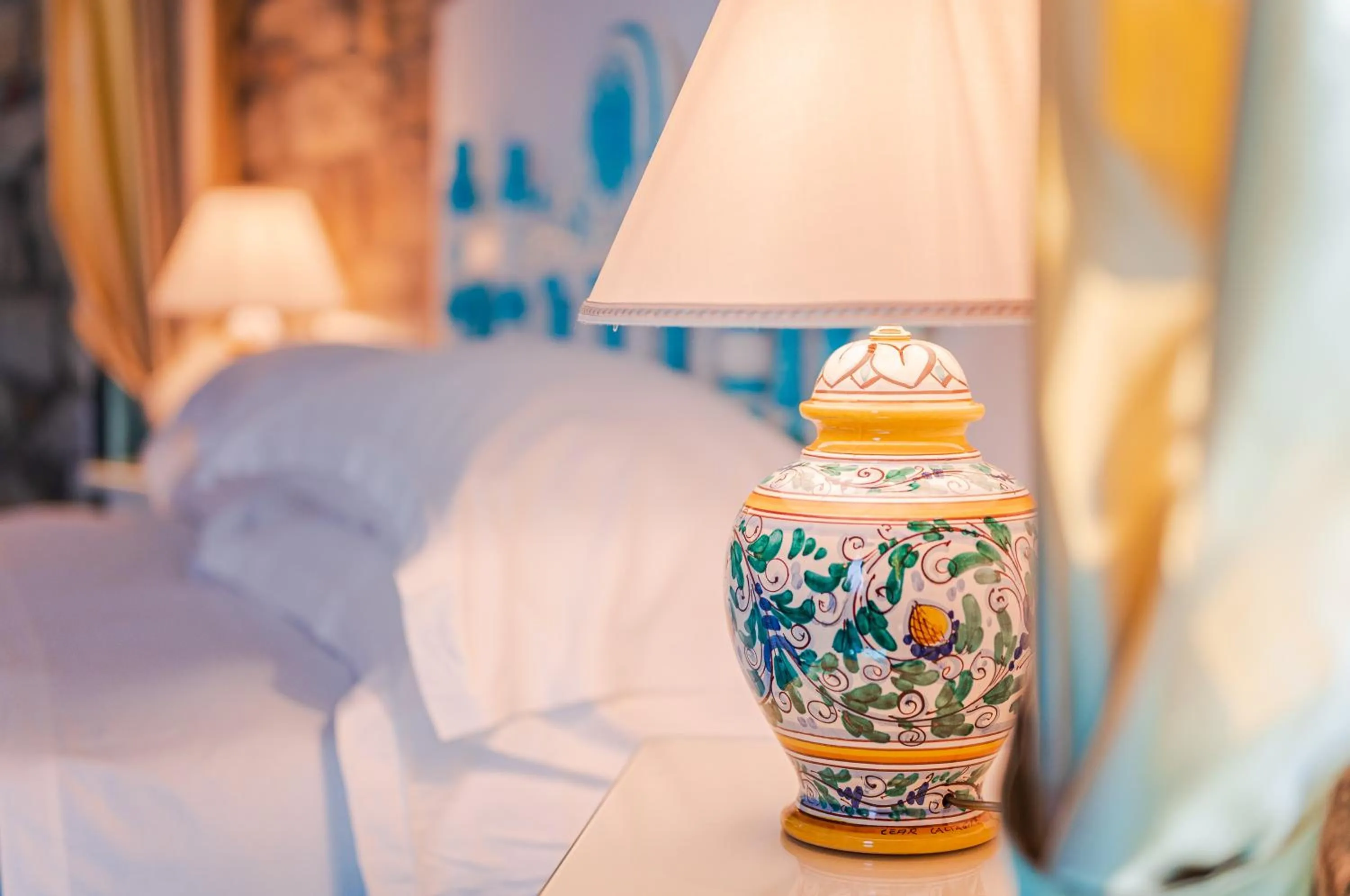 Bed in Grand Hotel Le Rocce