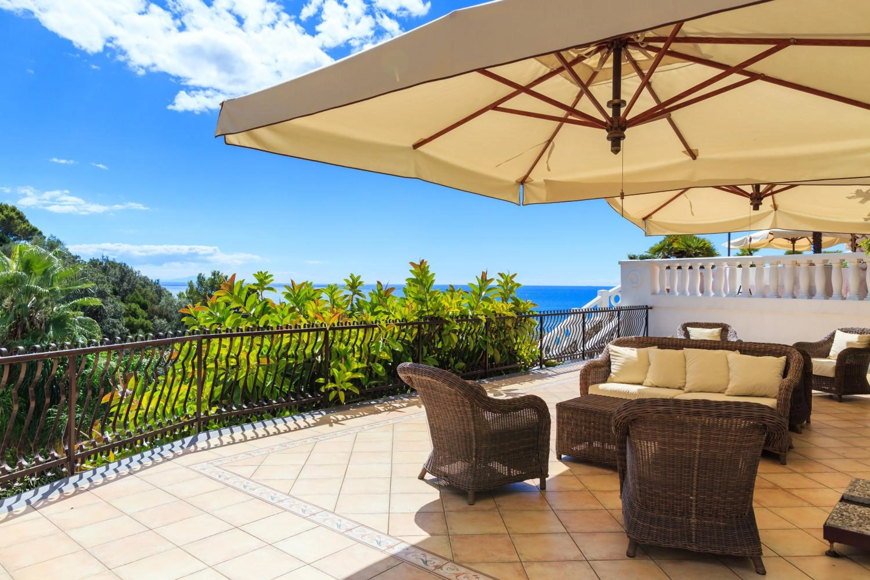 Garden in Grand Hotel Le Rocce