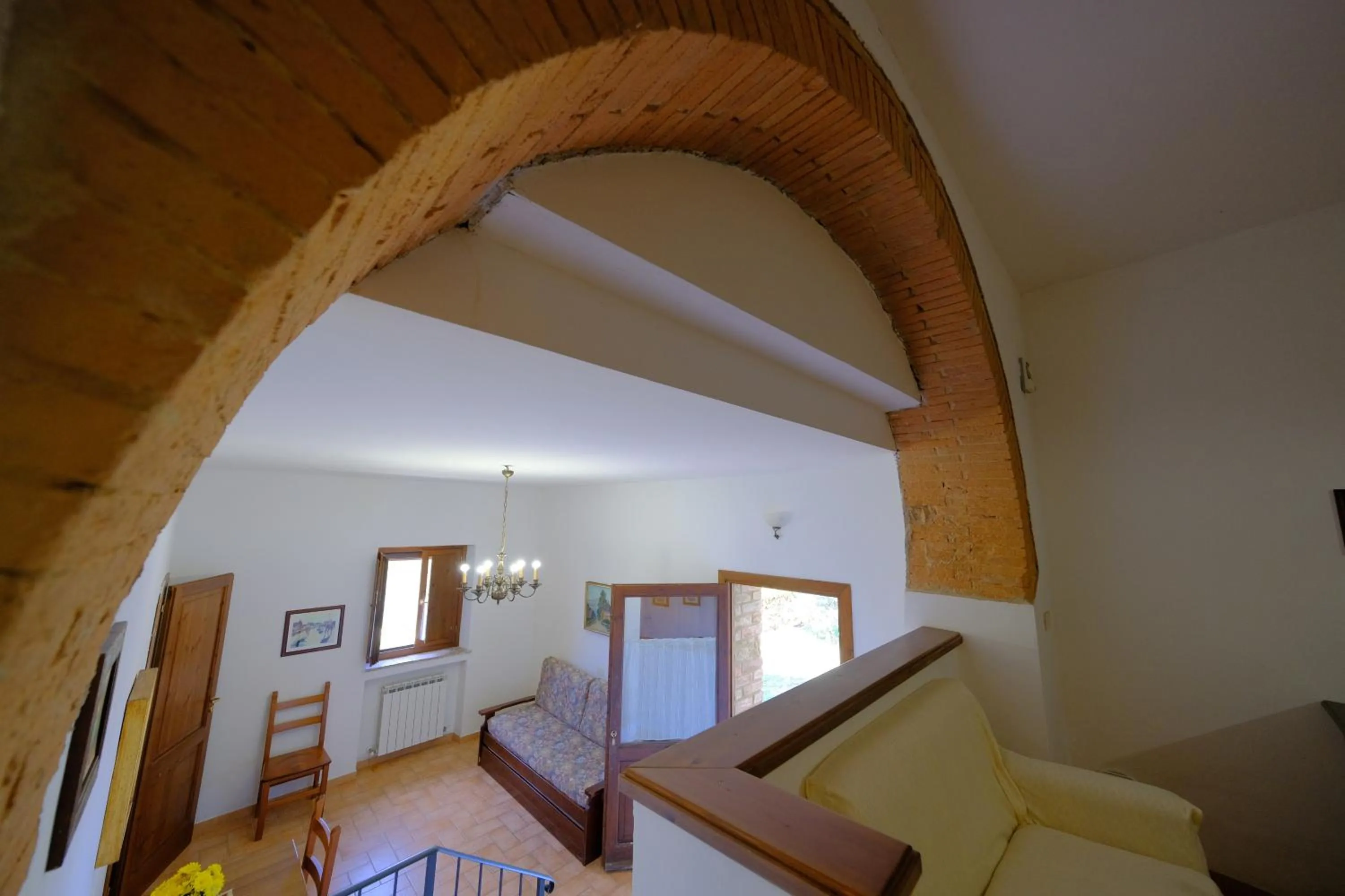 Living room, Bed in Agriturismo Montegonfoli