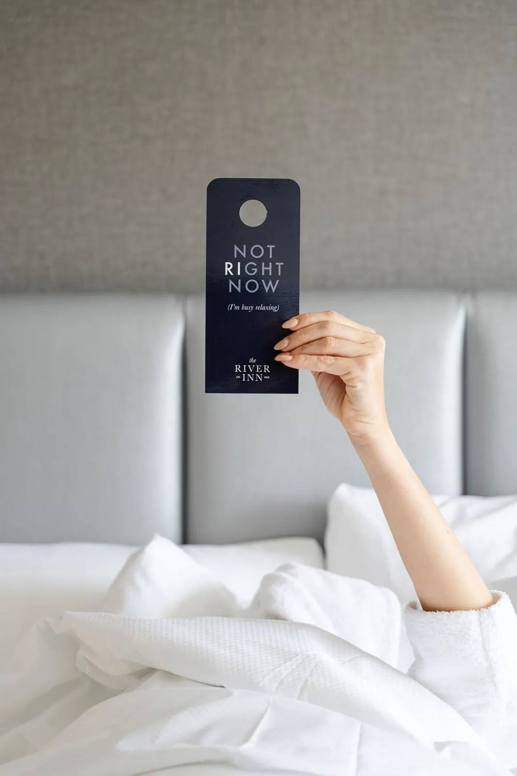 Decorative detail, Bed in The River Inn