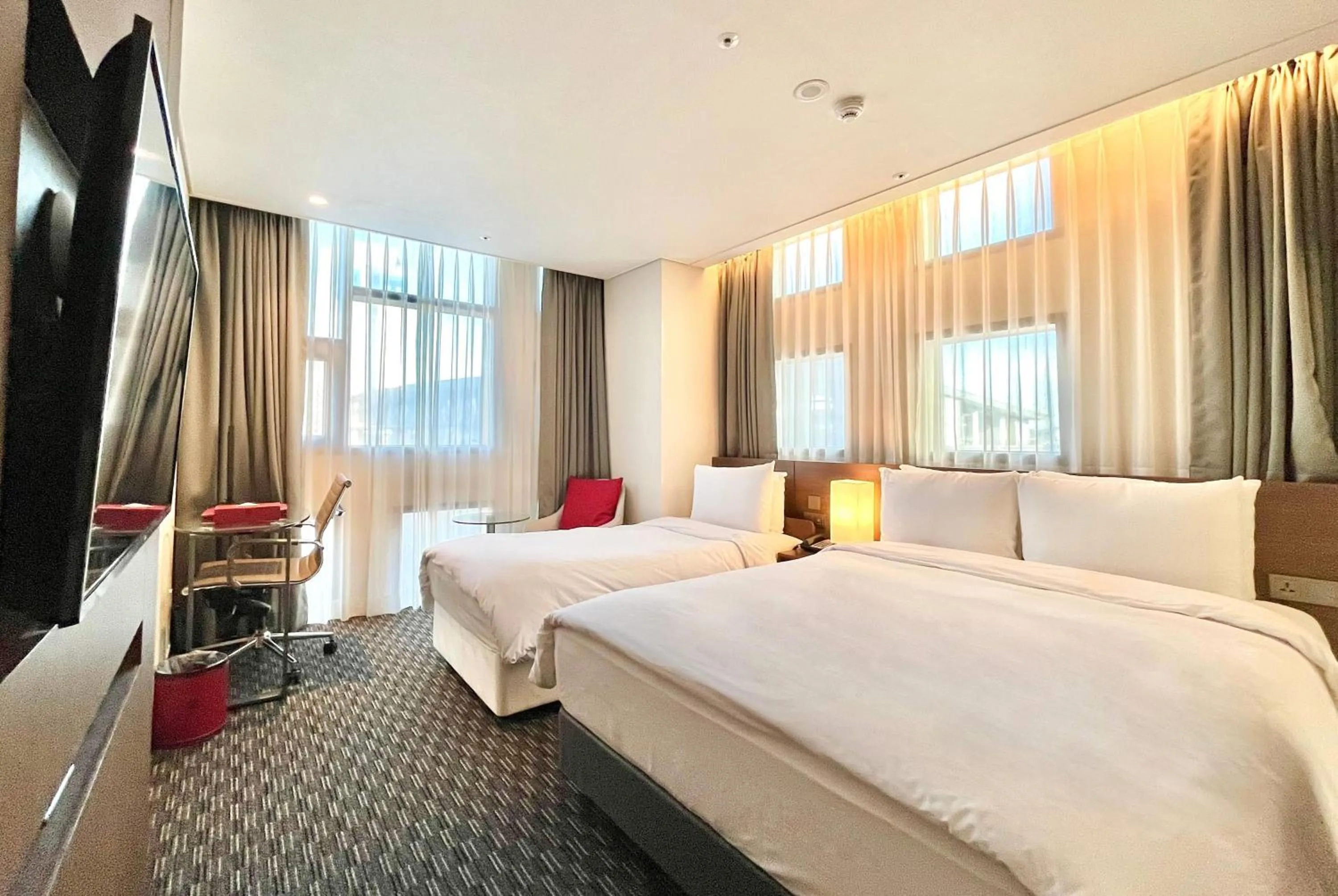 Photo of the whole room, Bed in Ramada Encore by Wyndham Busan Station