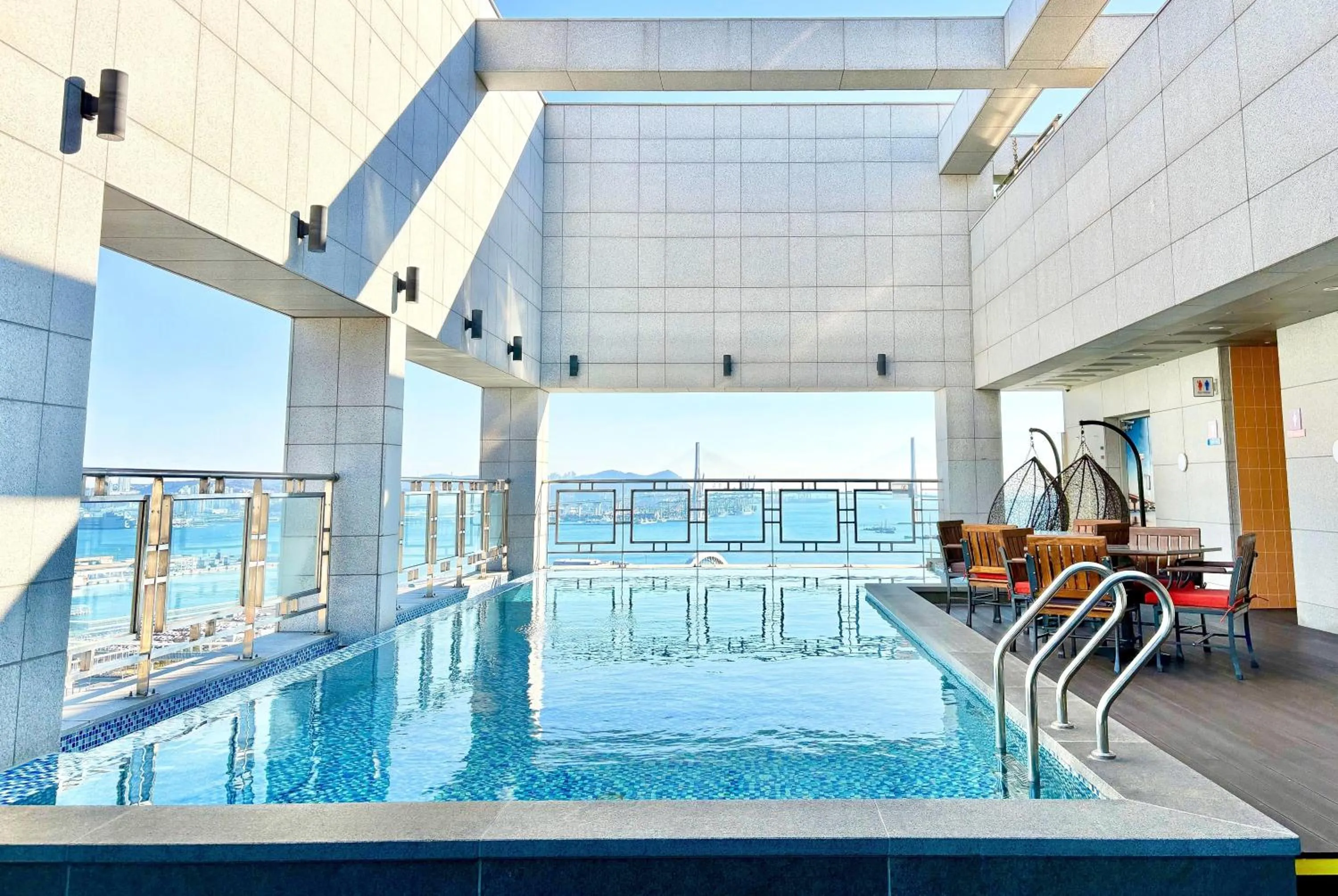Swimming pool in Ramada Encore by Wyndham Busan Station
