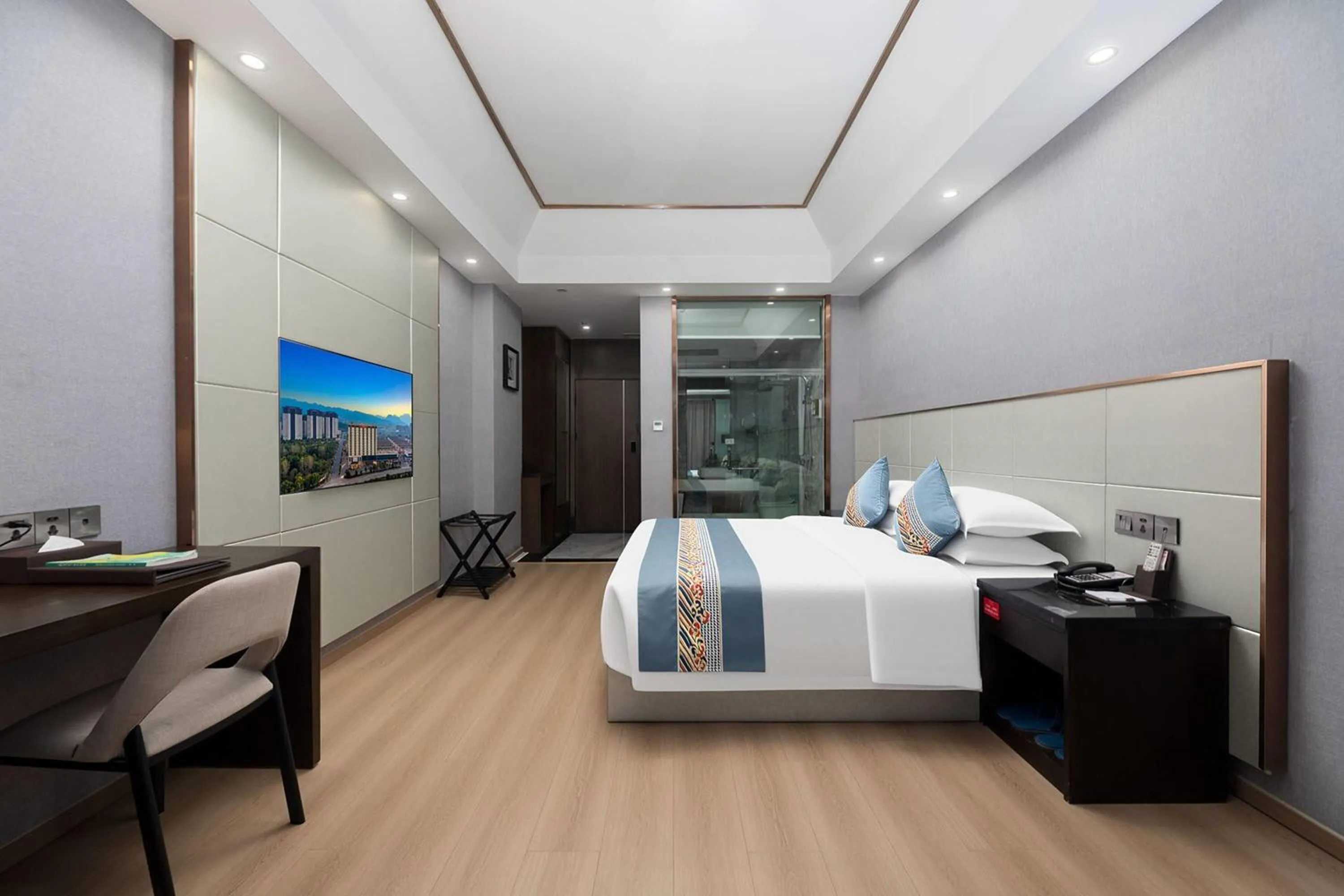 Photo of the whole room, Bed in Ramada by Wyndham Zhangjiajie
