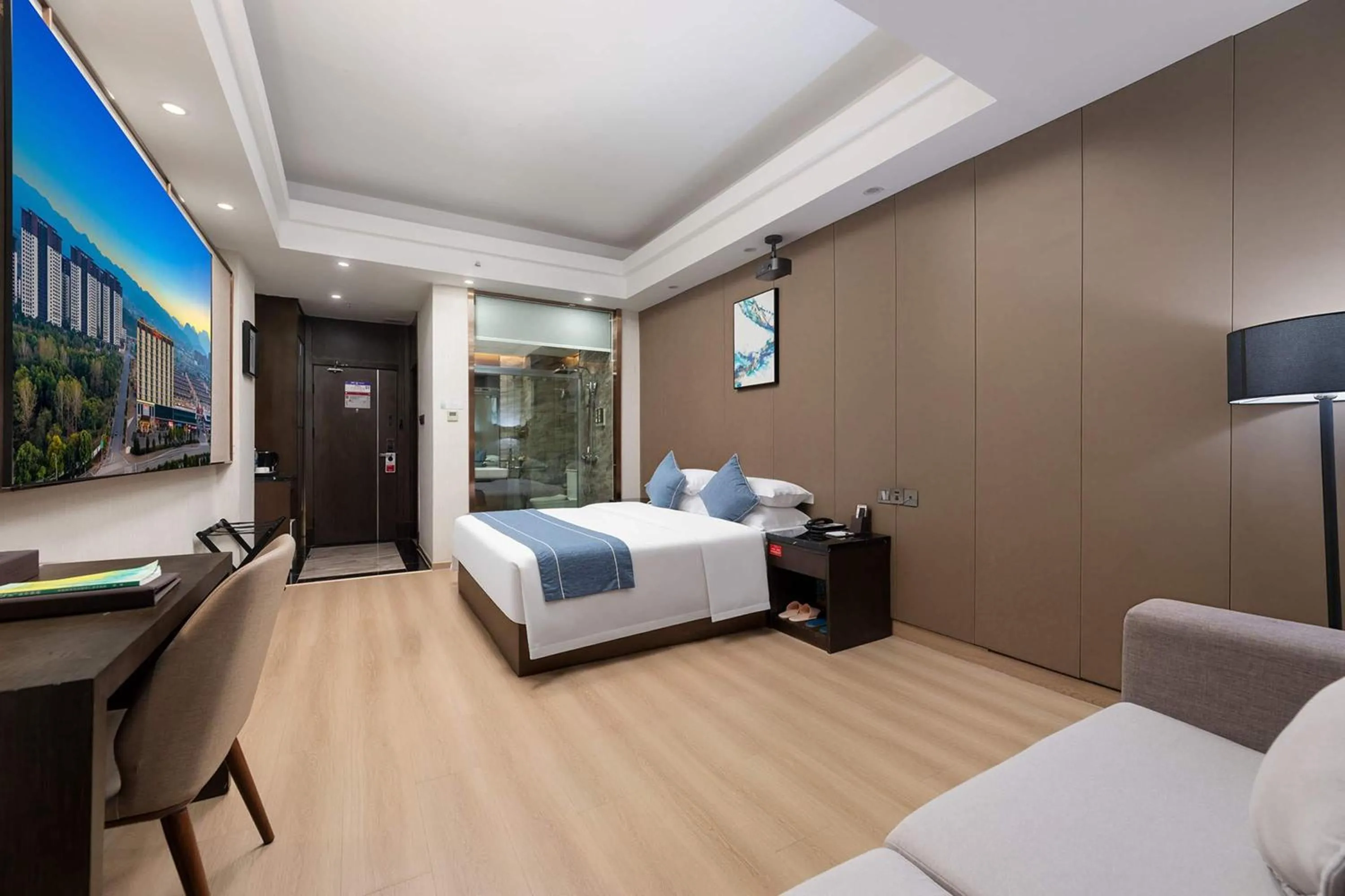 Photo of the whole room, Bed in Ramada by Wyndham Zhangjiajie