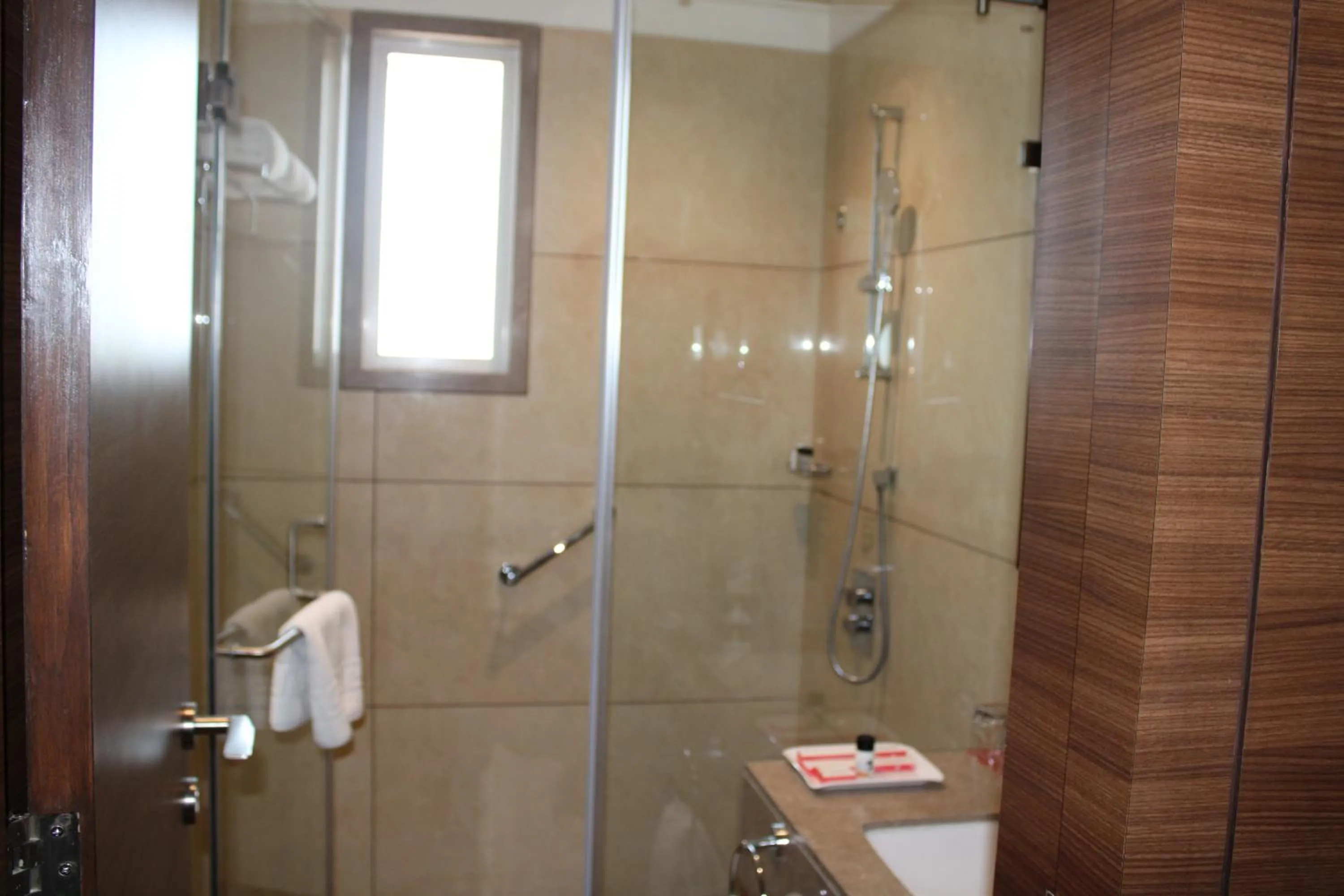 Shower in Ramada by Wyndham Gandhidham Shinay