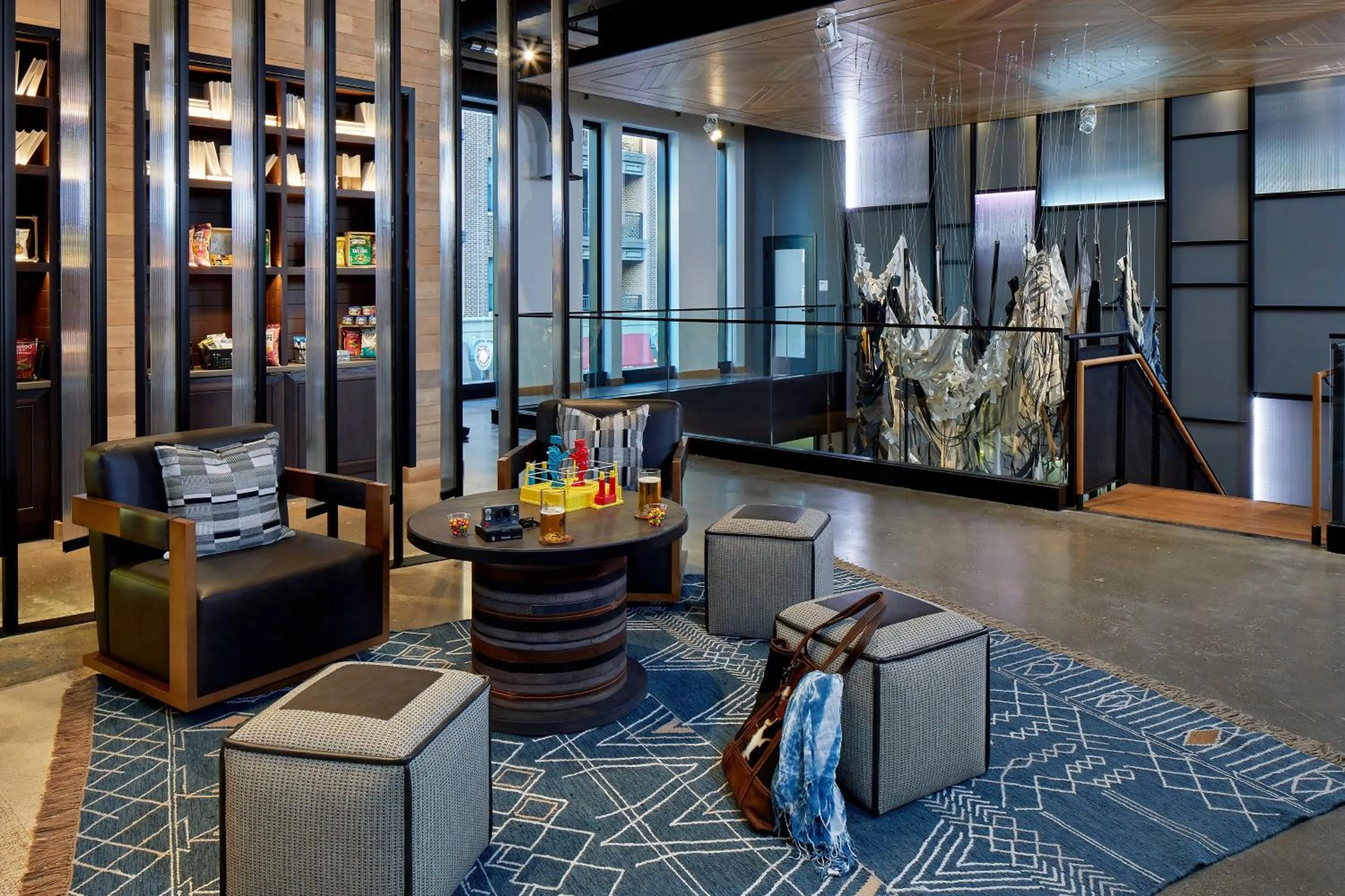 Lobby or reception in Moxy Columbus Short North