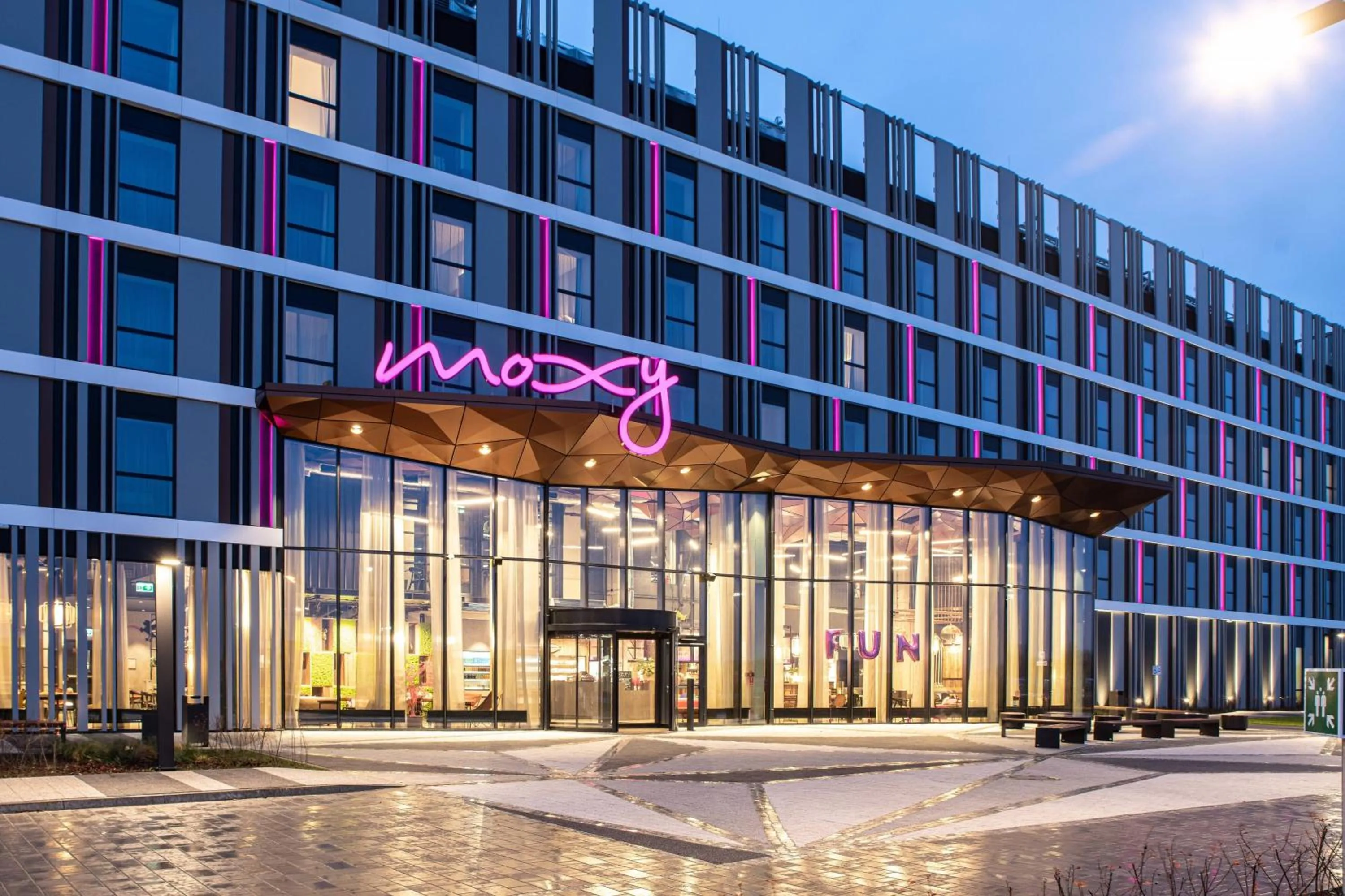 Property building in Moxy Poznań Airport