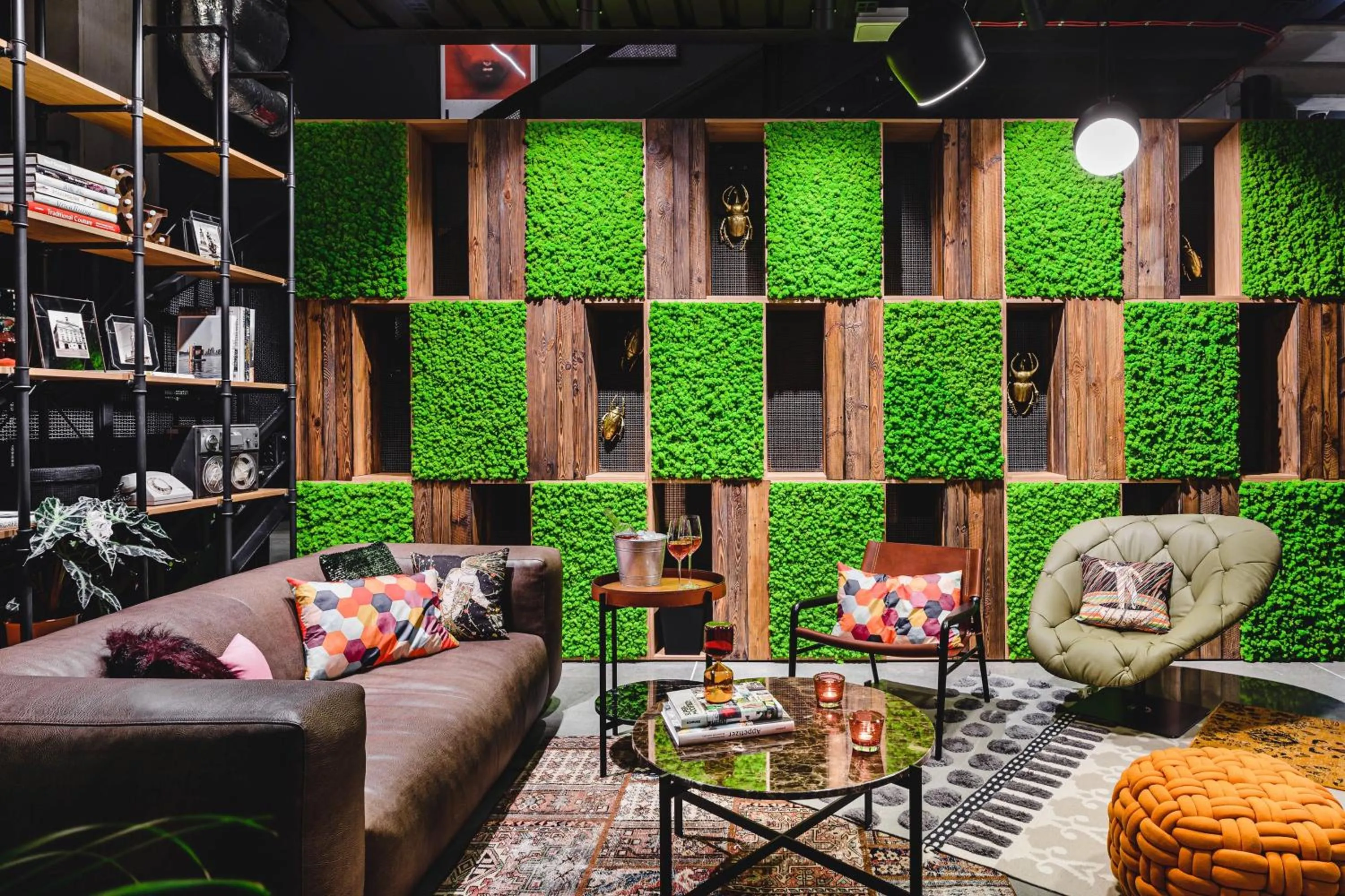 Lobby or reception in Moxy Poznań Airport