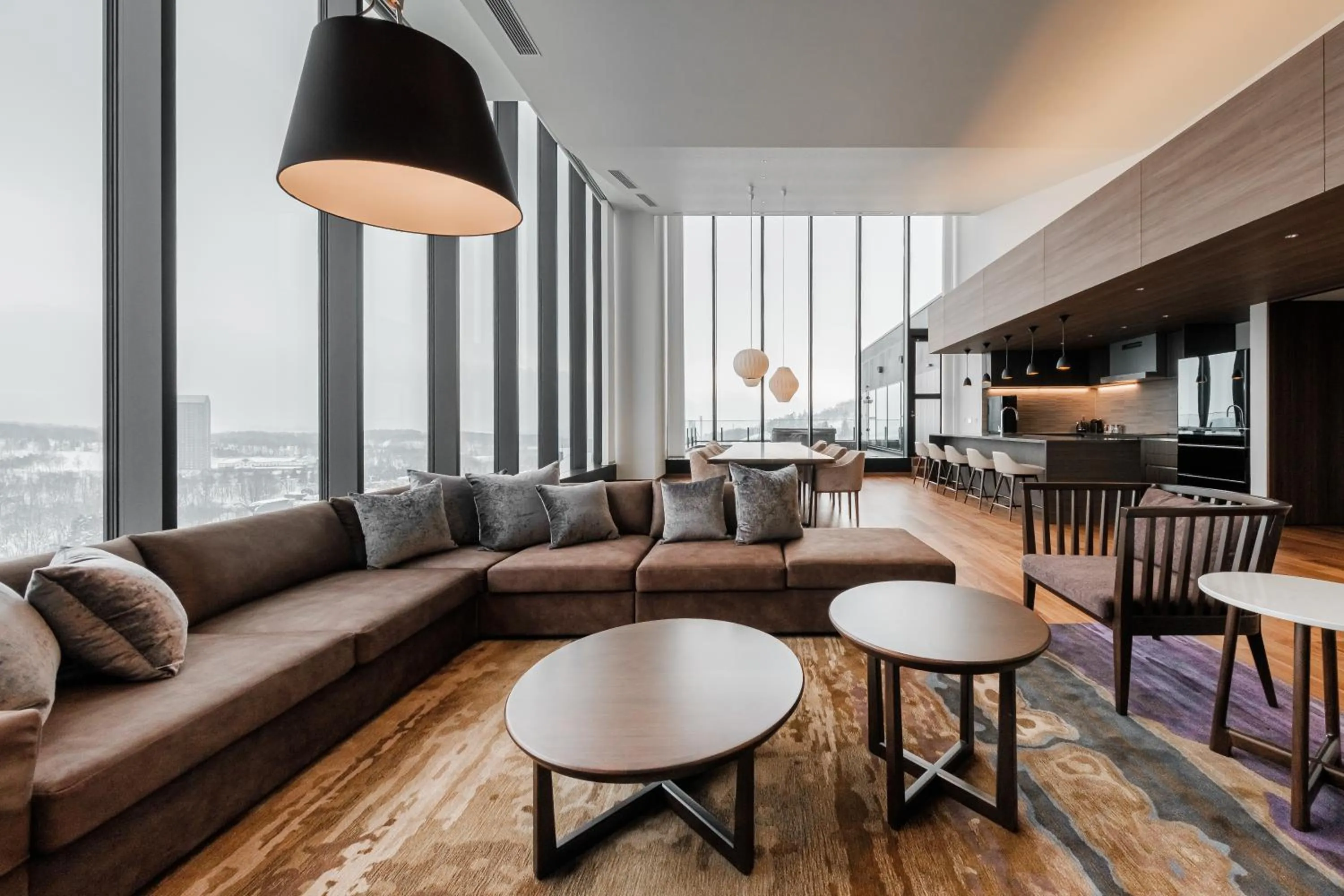 Living room in The Vale Rusutsu