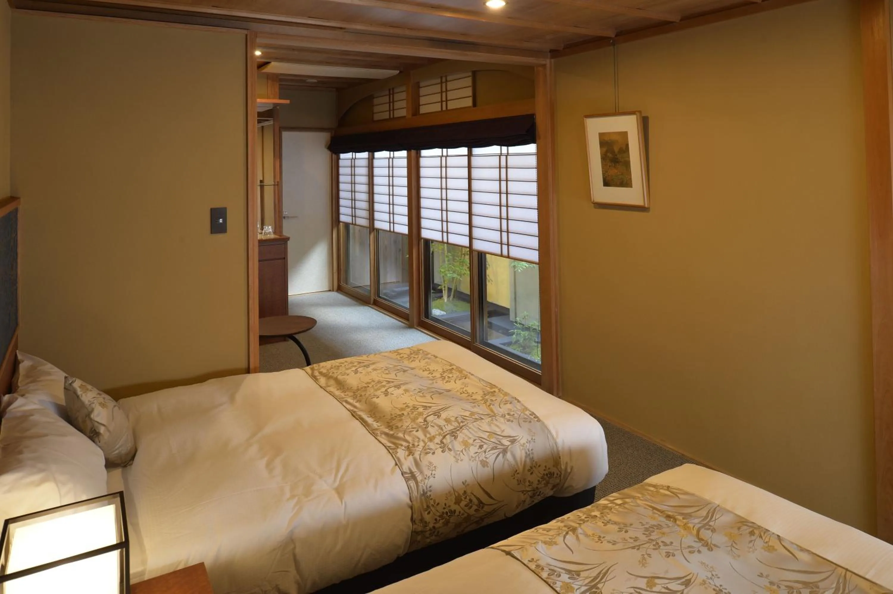 Bed in Gion Oyado Kikutani