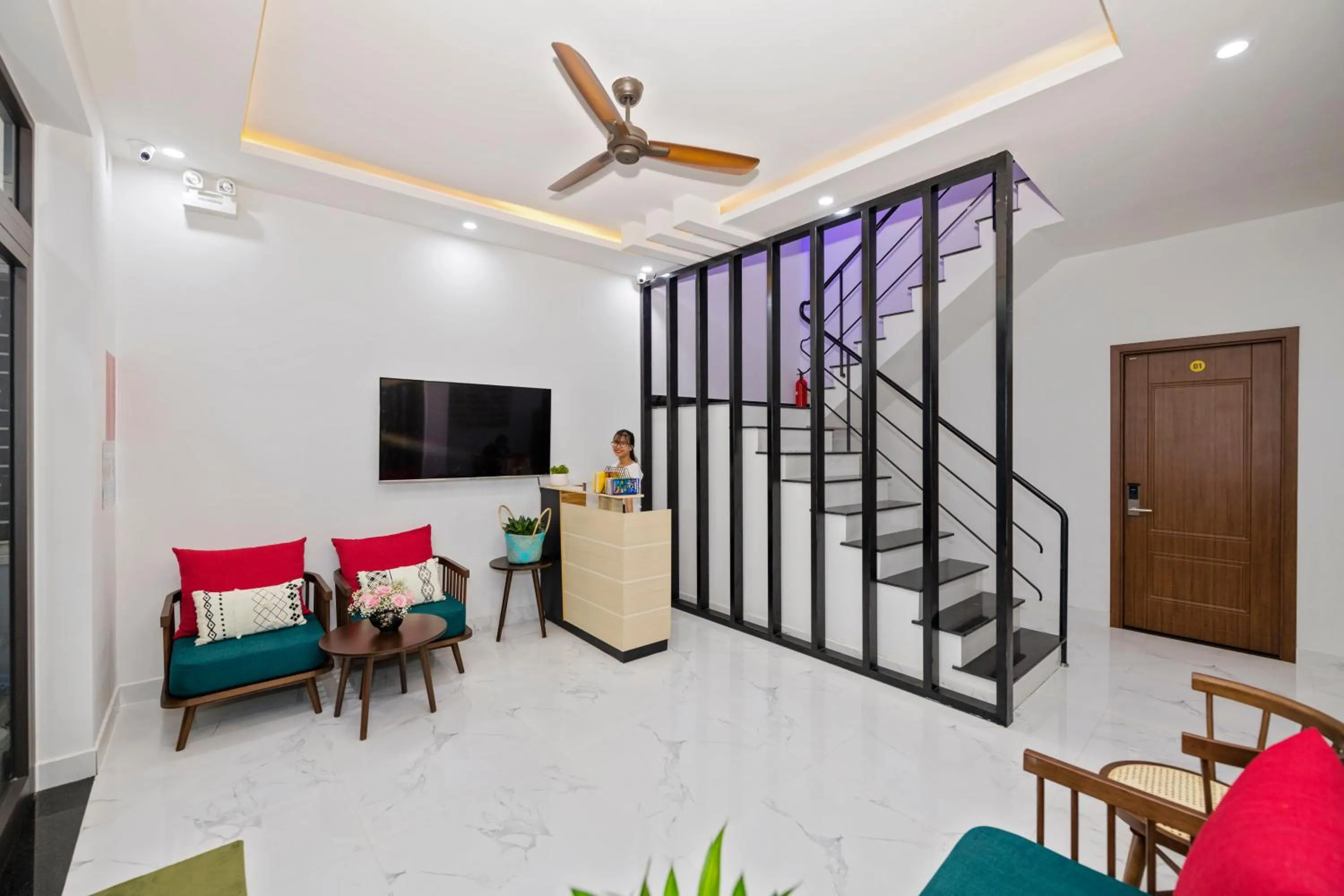 Lobby or reception in Onion Homestay