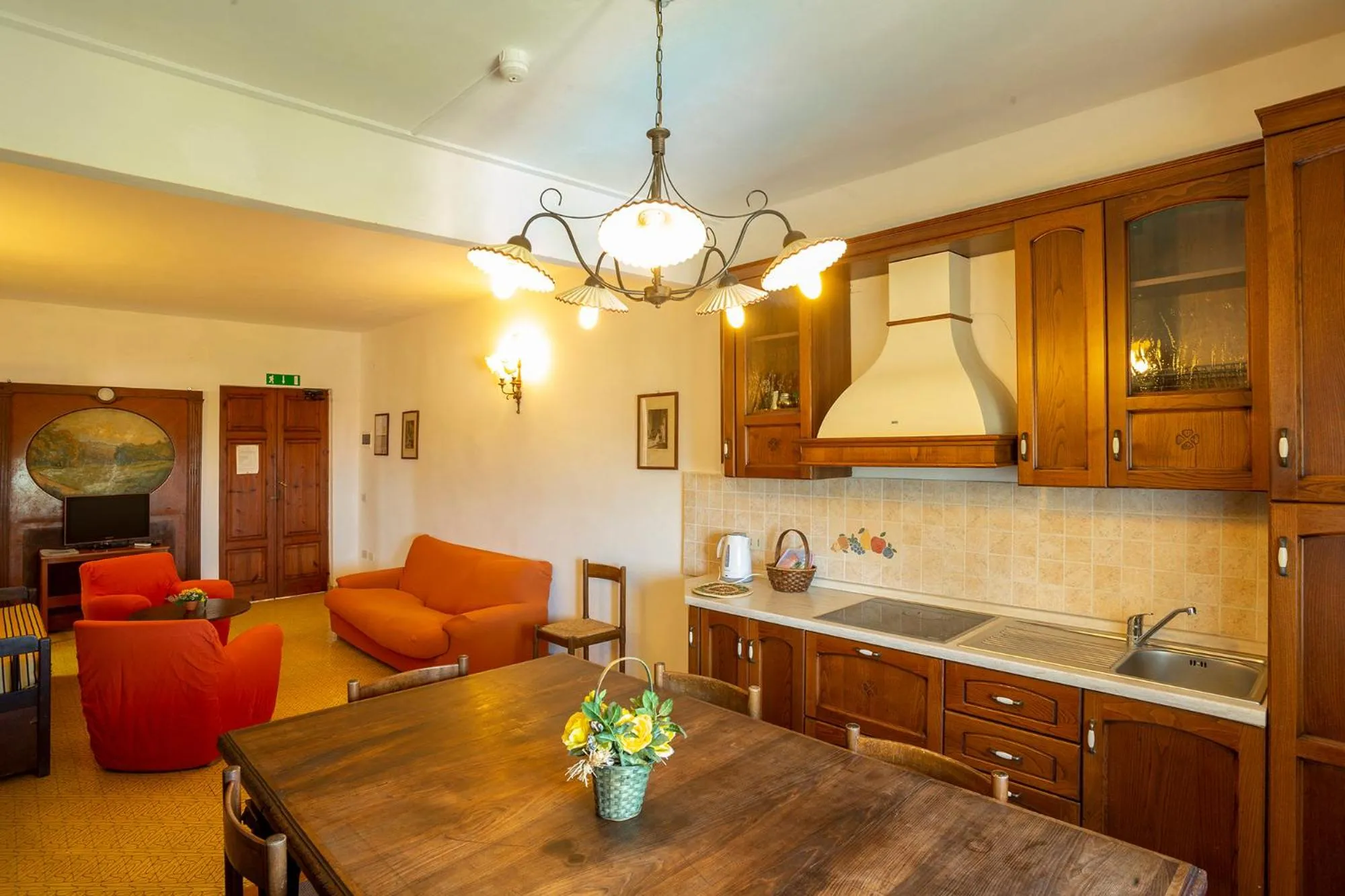 Kitchen or kitchenette in Residence Villa Elena