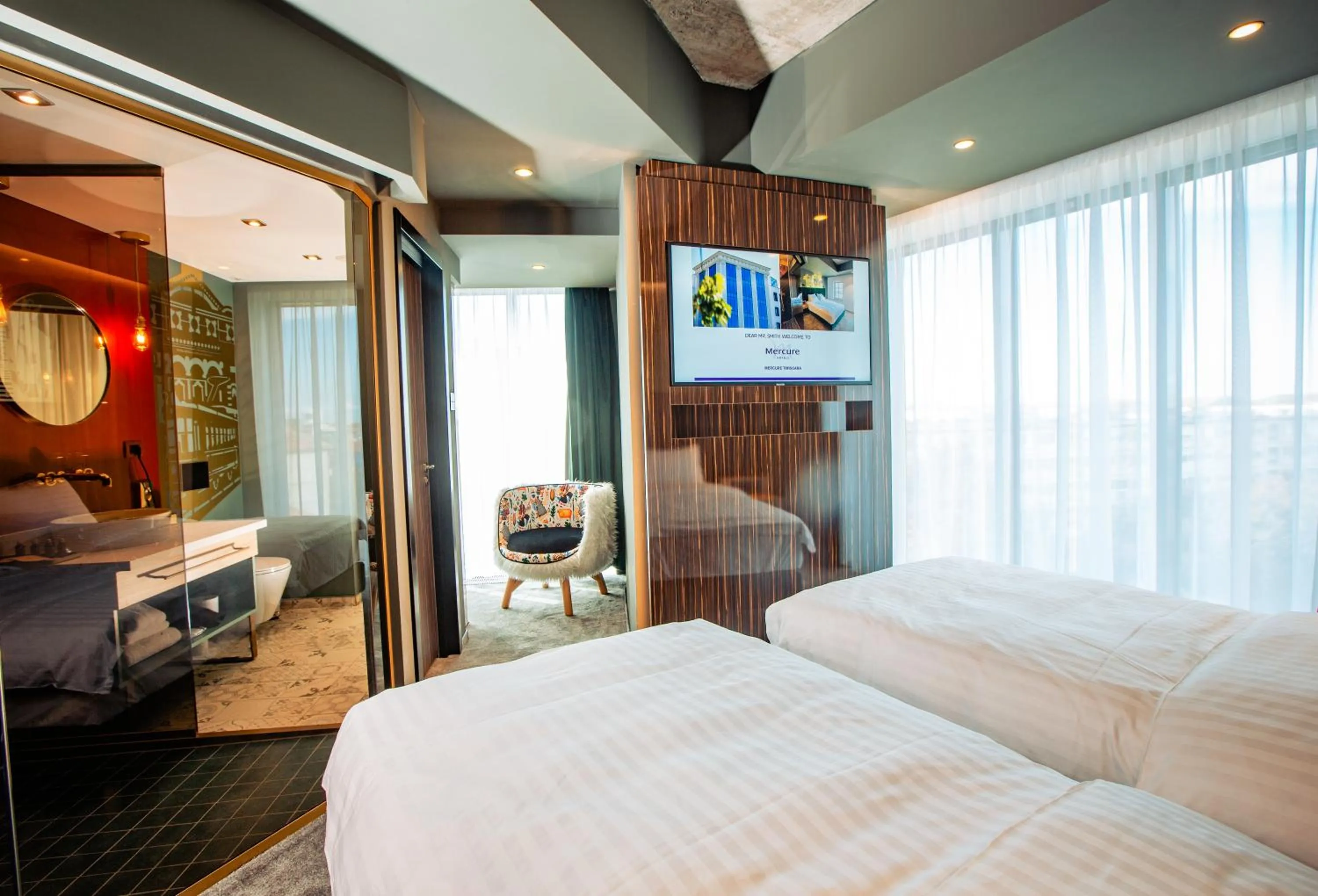 Bedroom, Bed in Mercure Timisoara