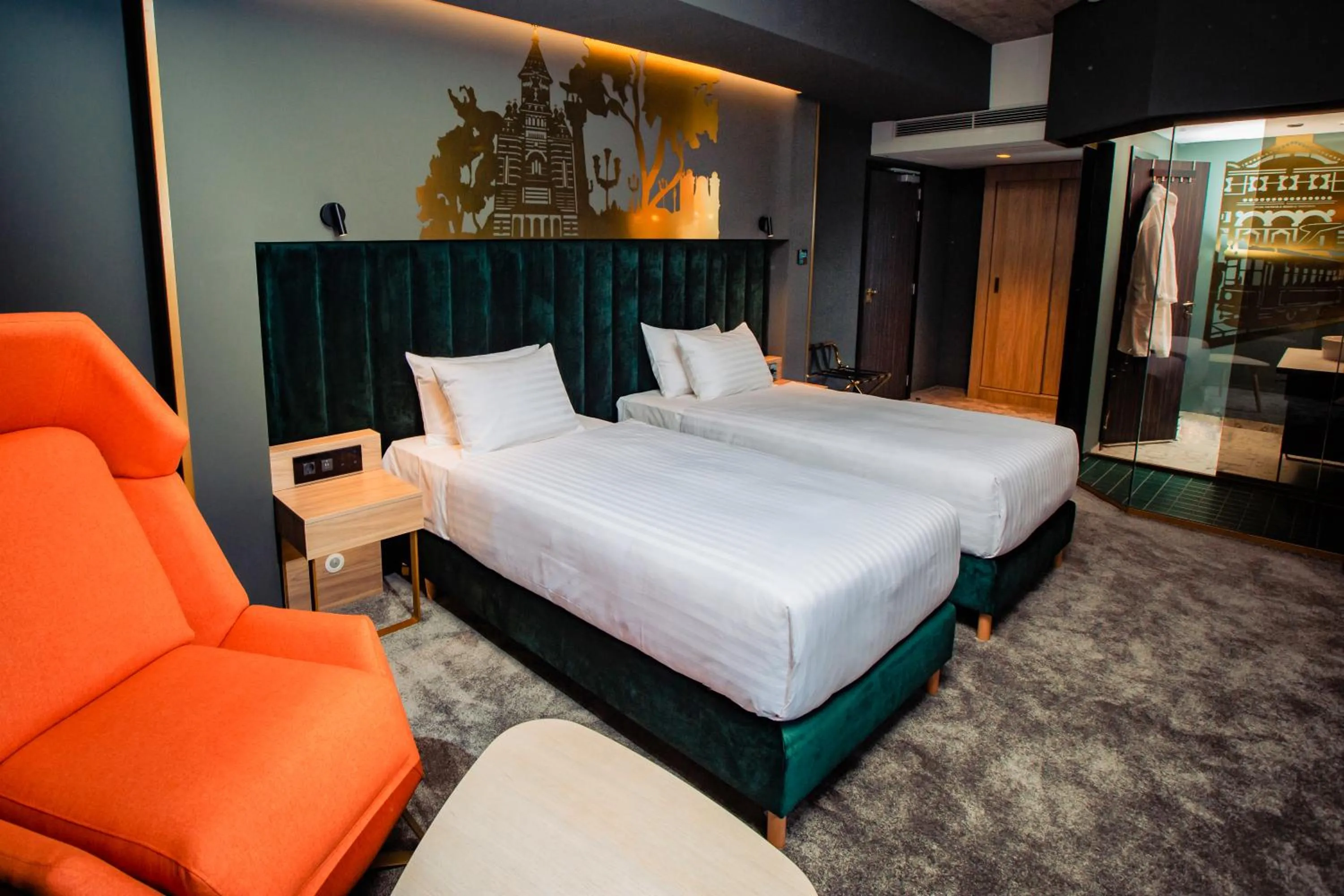 Bedroom, Bed in Mercure Timisoara