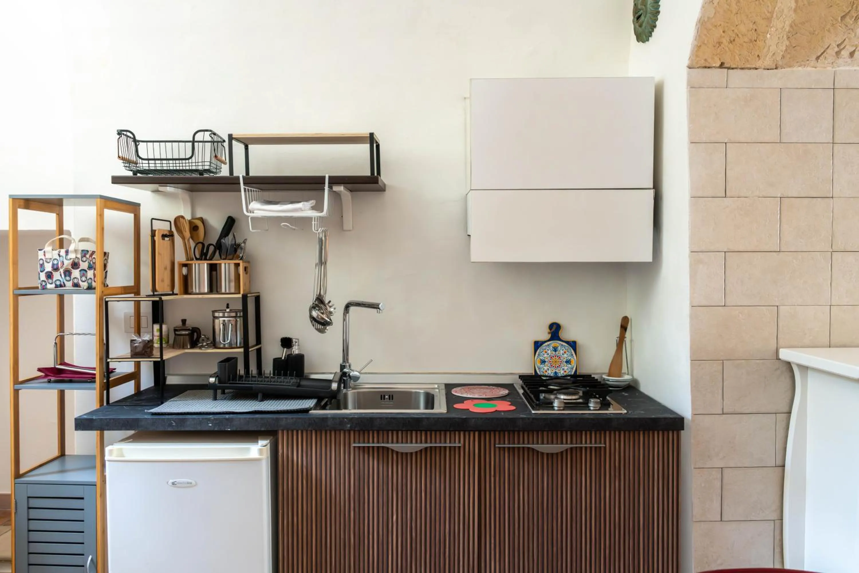 Kitchen or kitchenette in B&B Corte dei Memoli di Margiotta Giuseppina