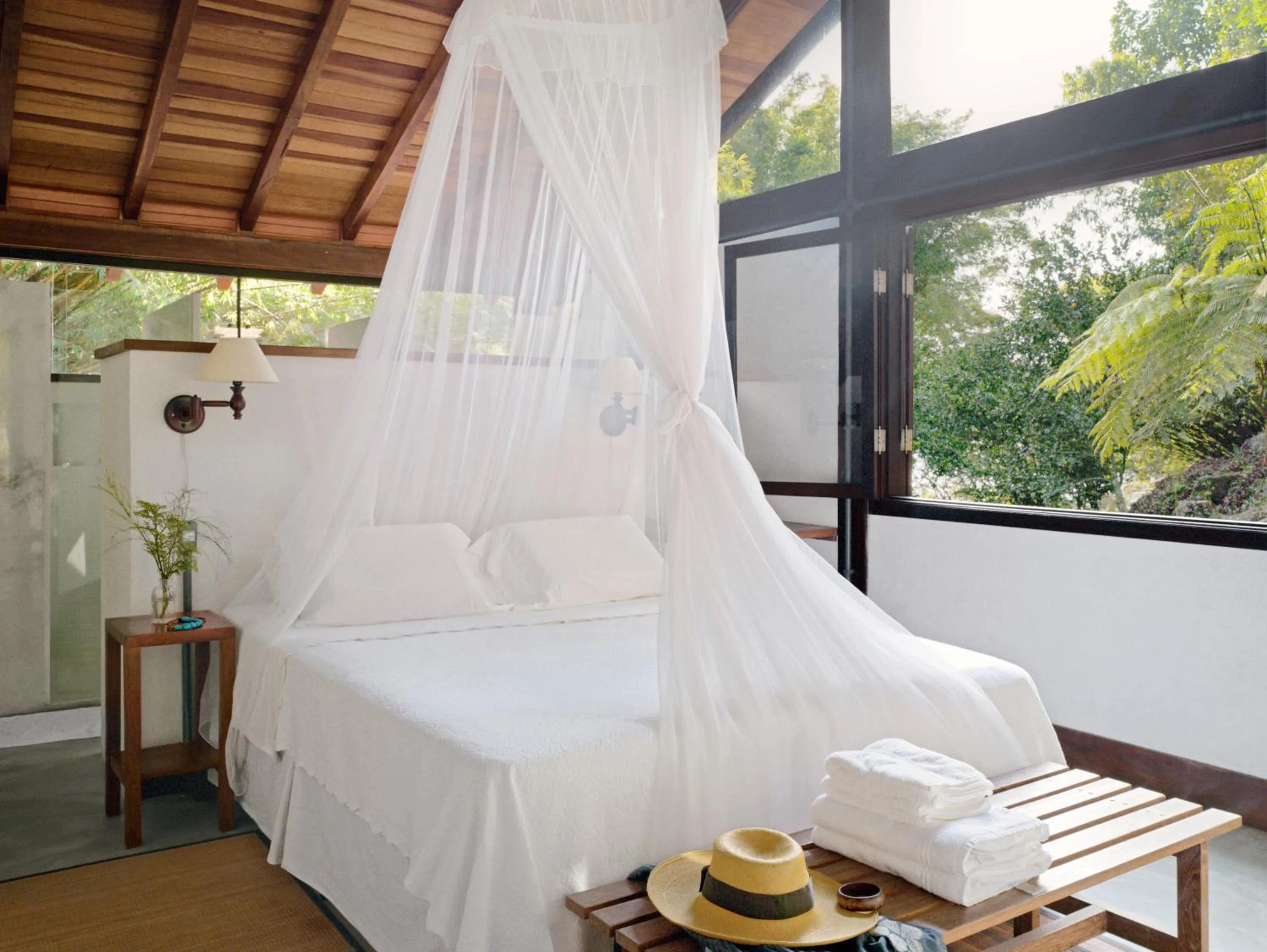 Bed in O Sitio - Ilha Grande