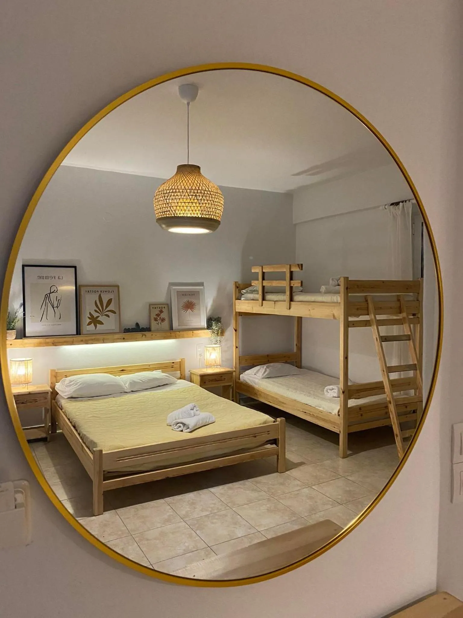 Bed in Aithrio Hotel