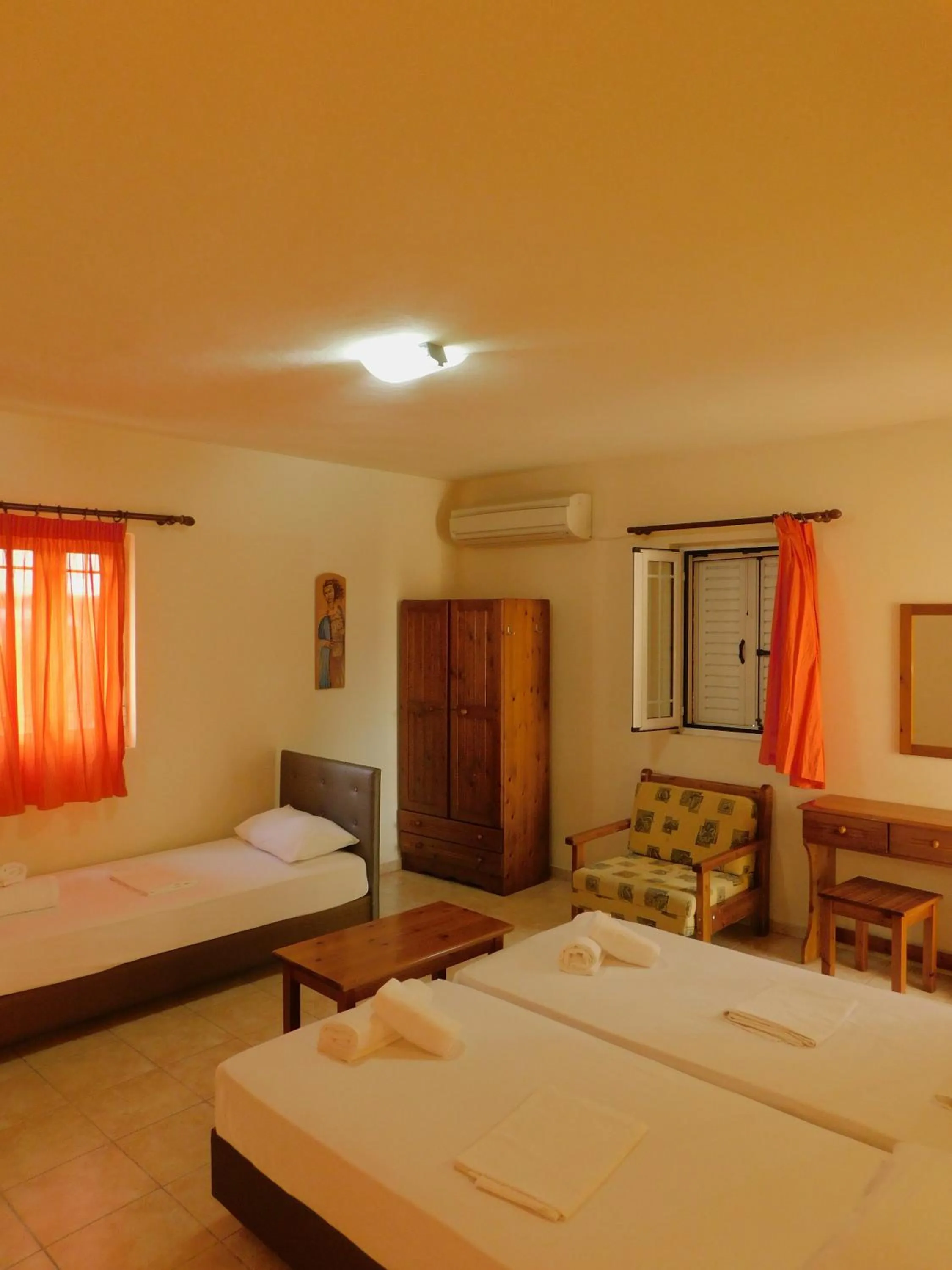 Bed in Aithrio Hotel