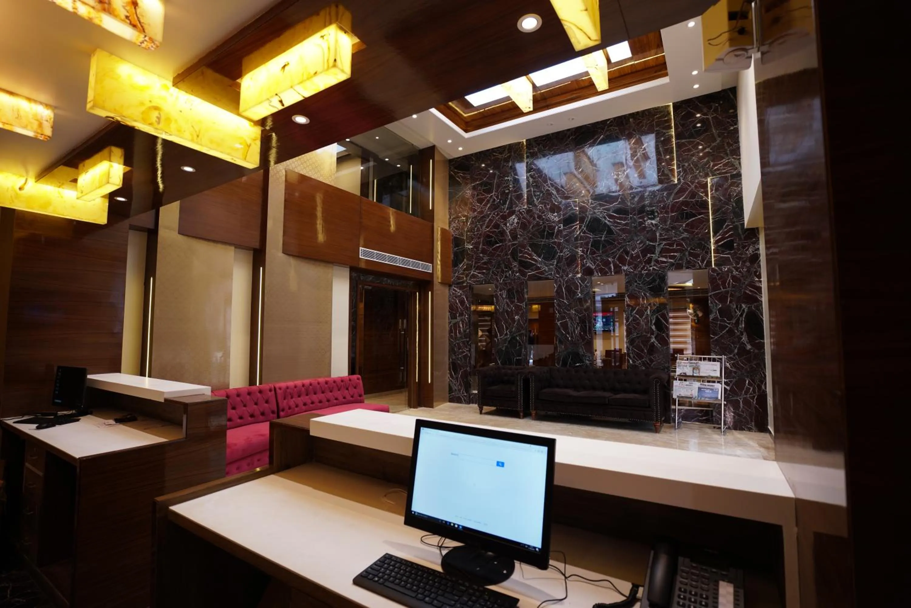 Lobby or reception in Hotel Indo Prime - Jaipur City Centre