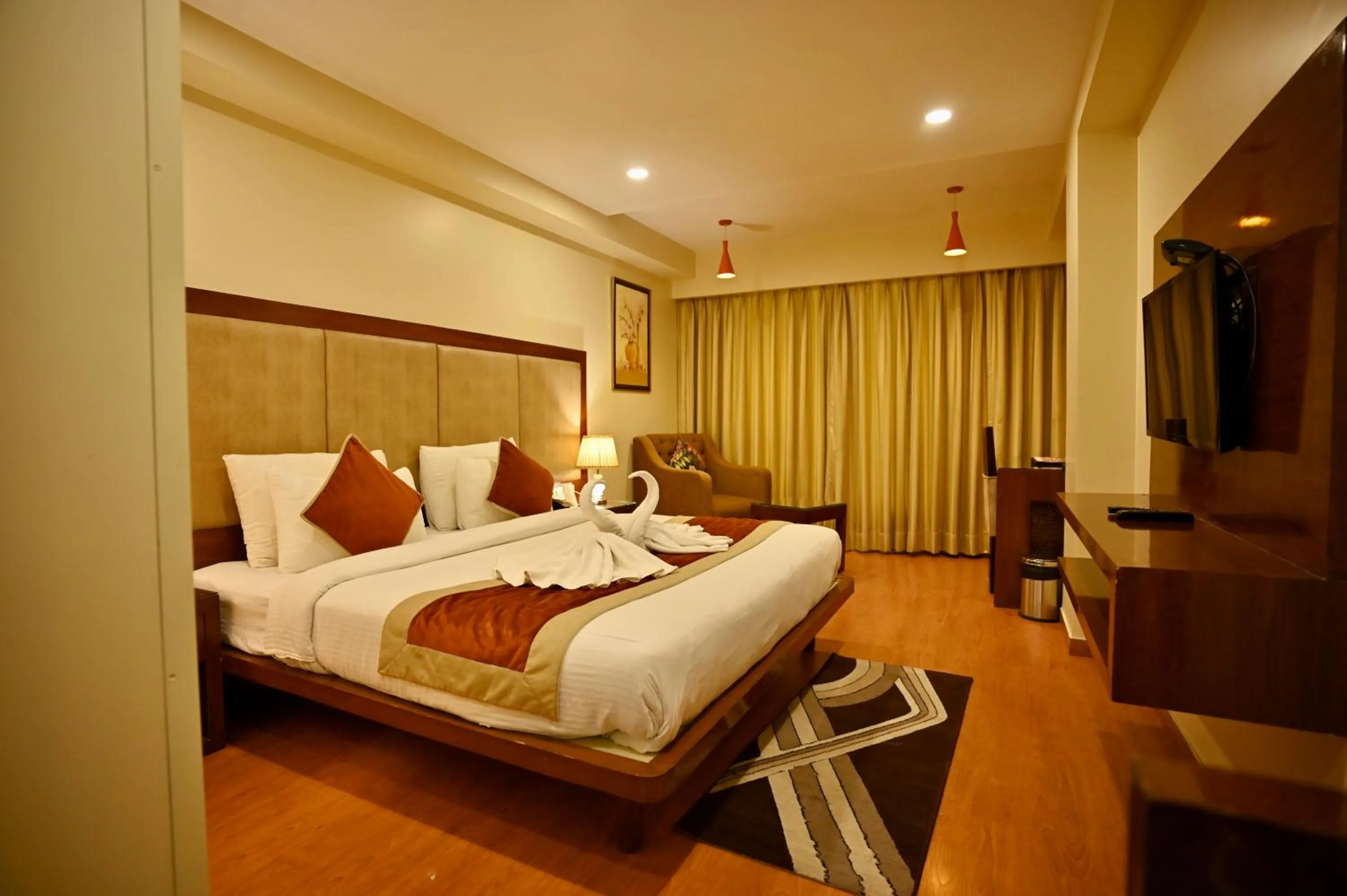 View (from property/room), Bed in Hotel Indo Prime - Jaipur City Centre
