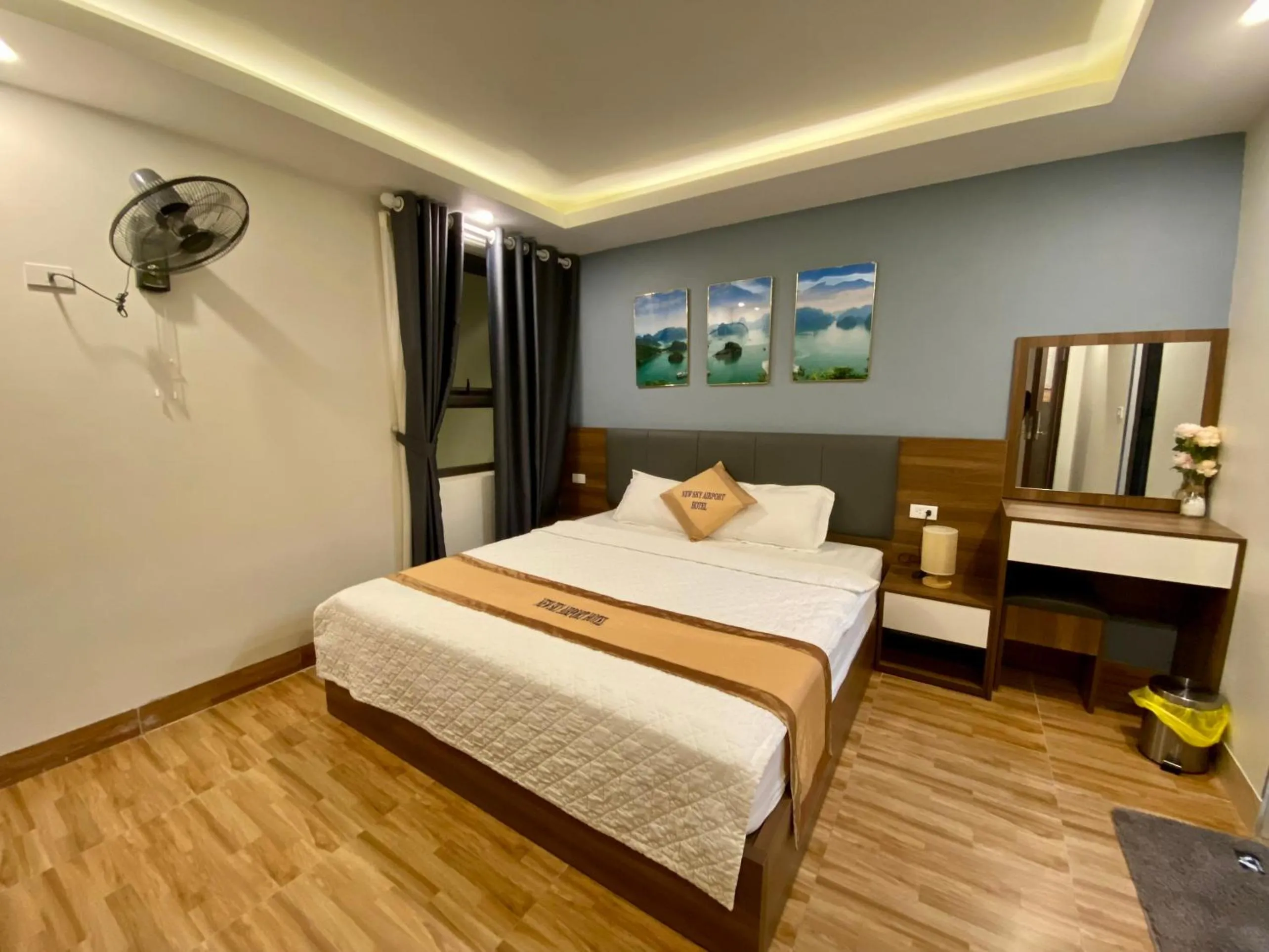 Bed in New Sky Airport Hotel