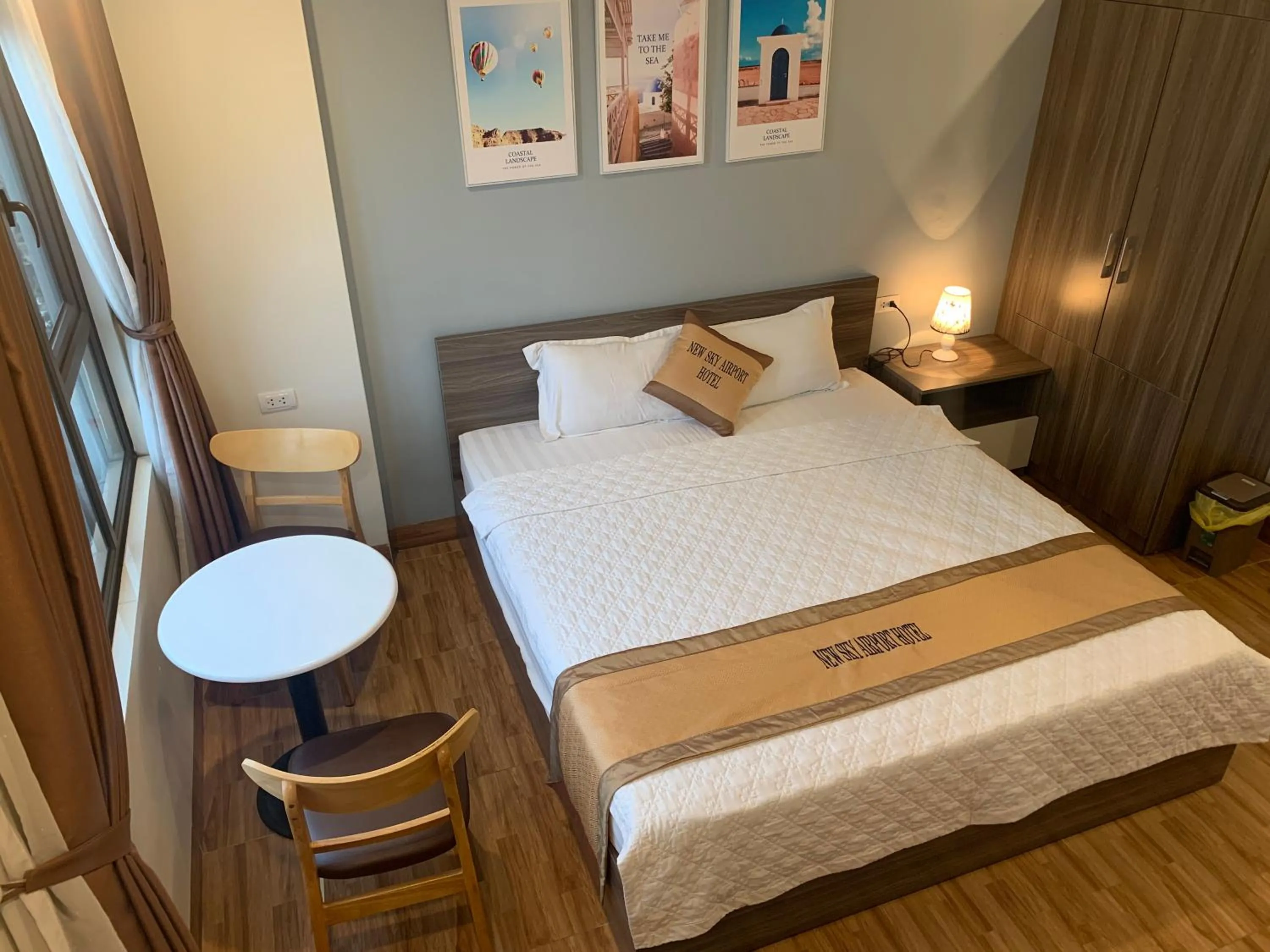 Bed in New Sky Airport Hotel