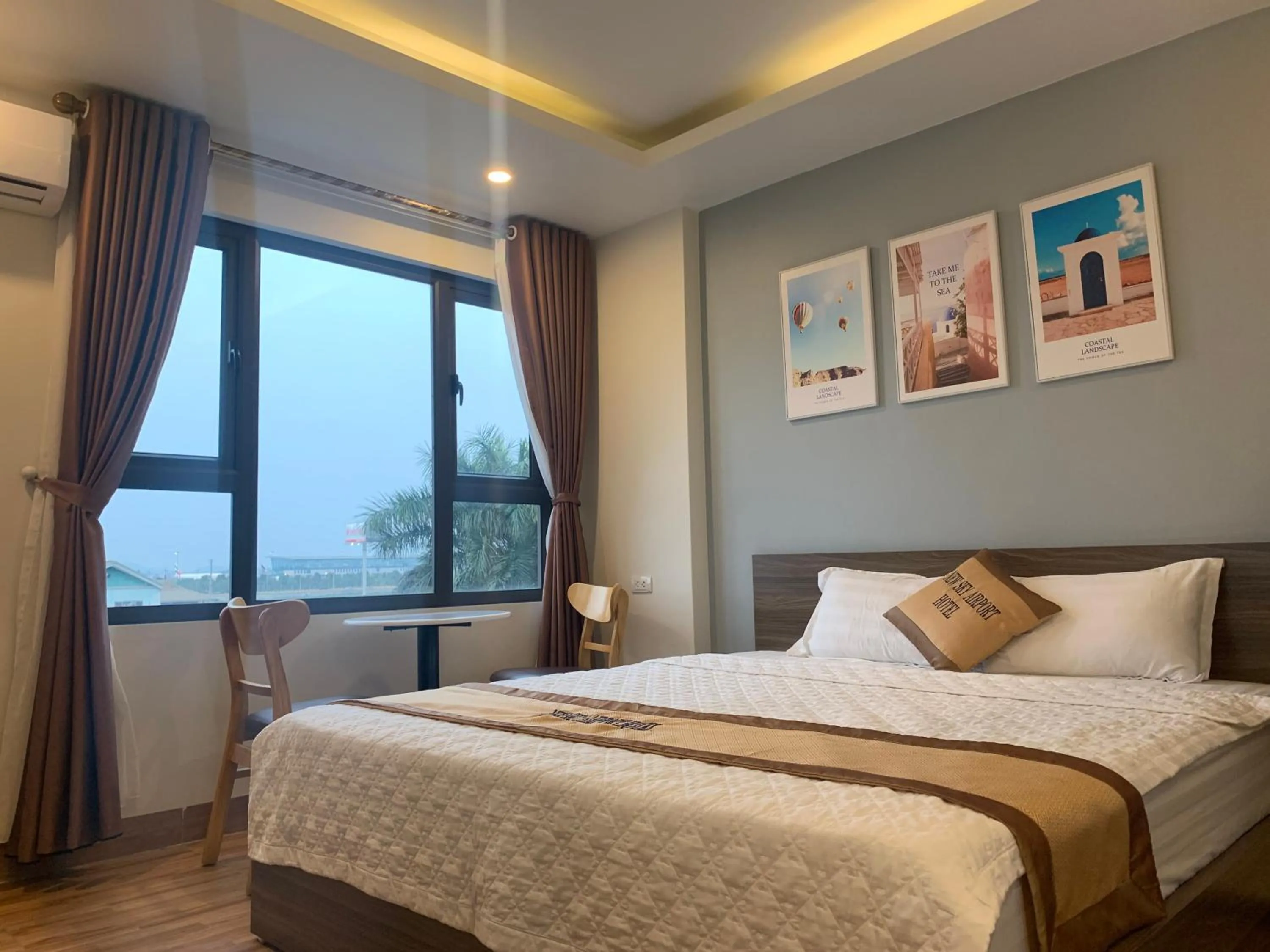 Bed in New Sky Airport Hotel