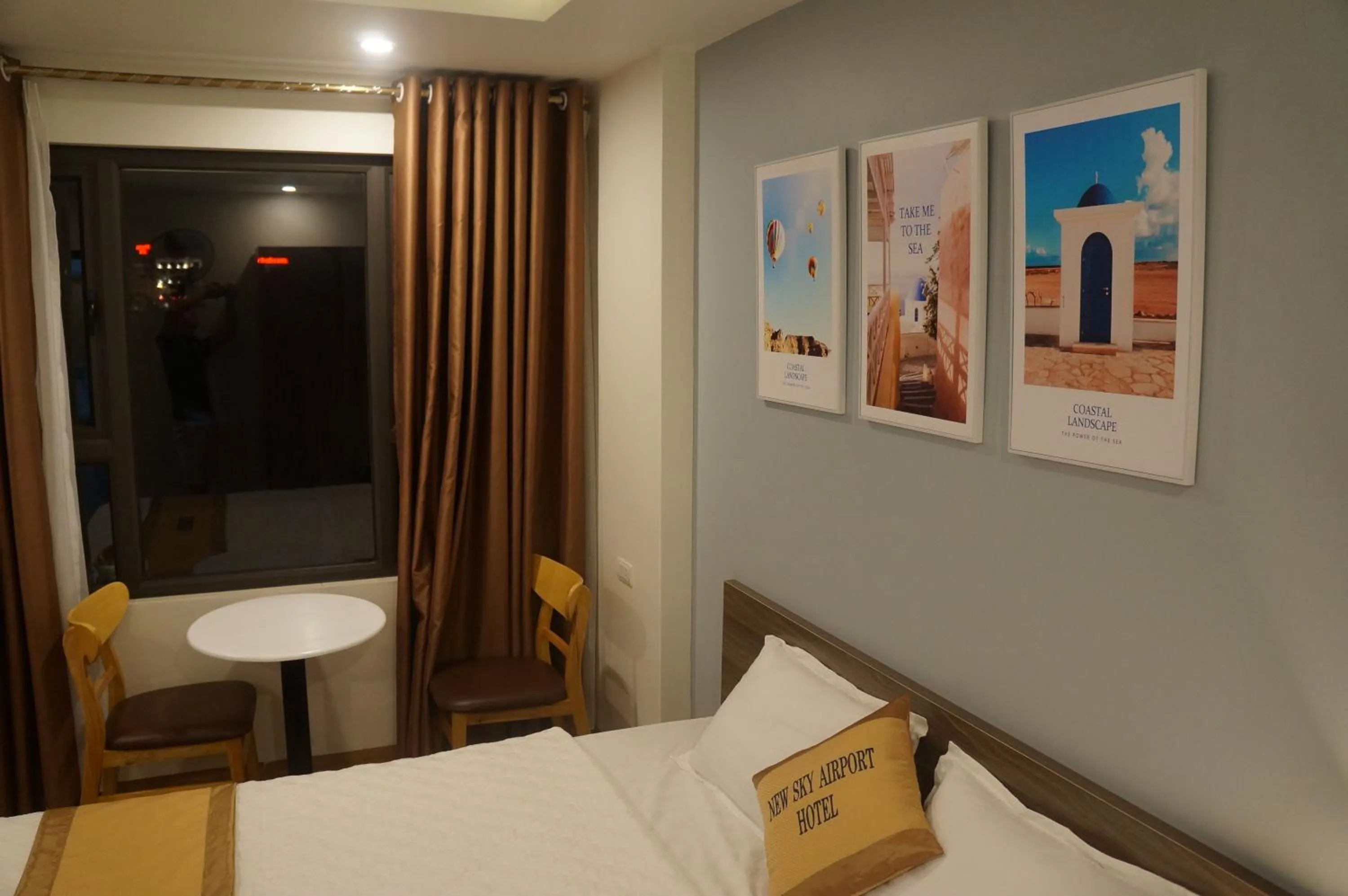 Bed in New Sky Airport Hotel