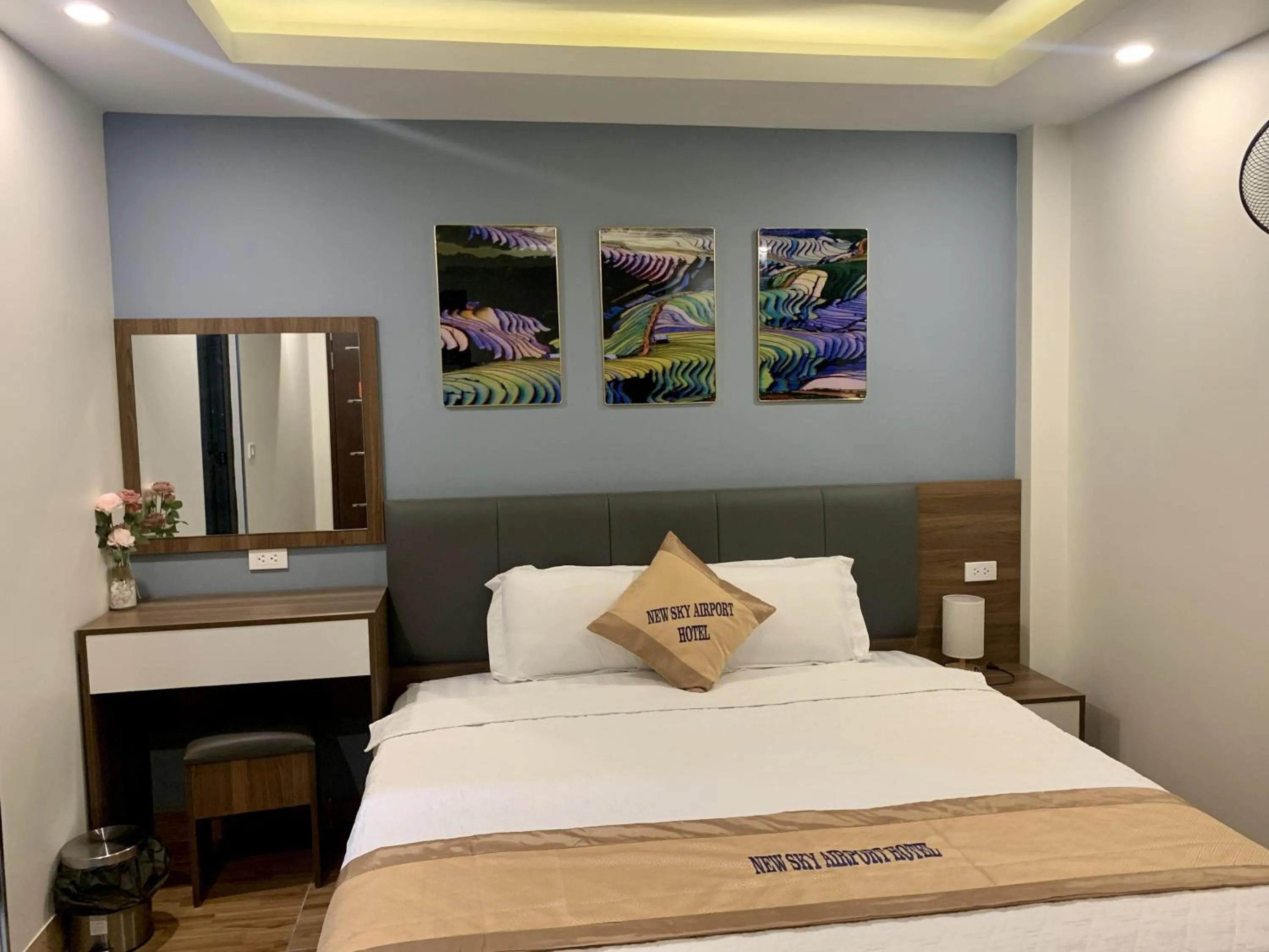 Bed in New Sky Airport Hotel
