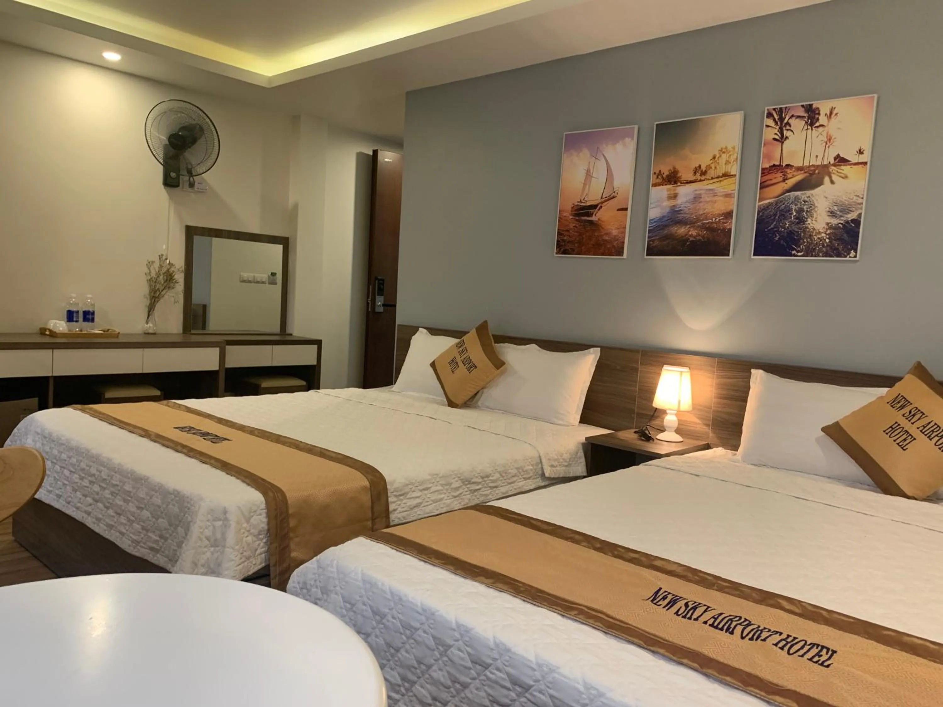 Bed in New Sky Airport Hotel