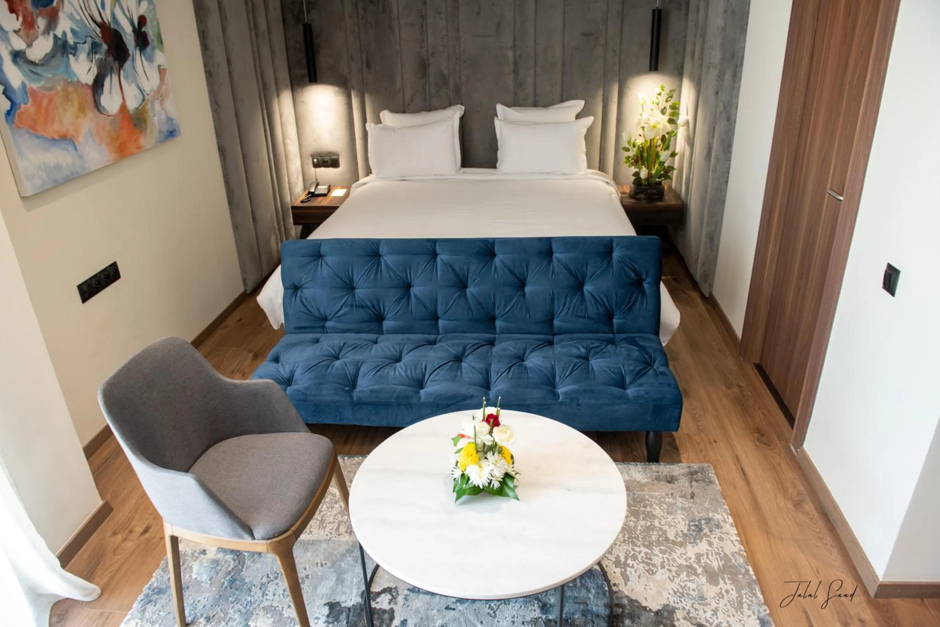 Photo of the whole room, Bed in NJ Hotel Rabat