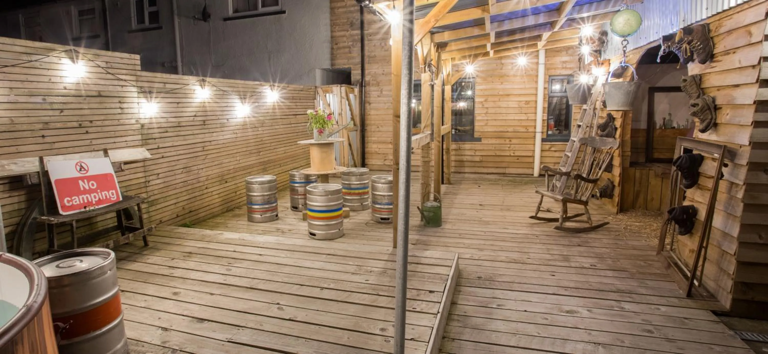 Garden in James’ Place @ Bike Park Wales and The Brecon Beacons