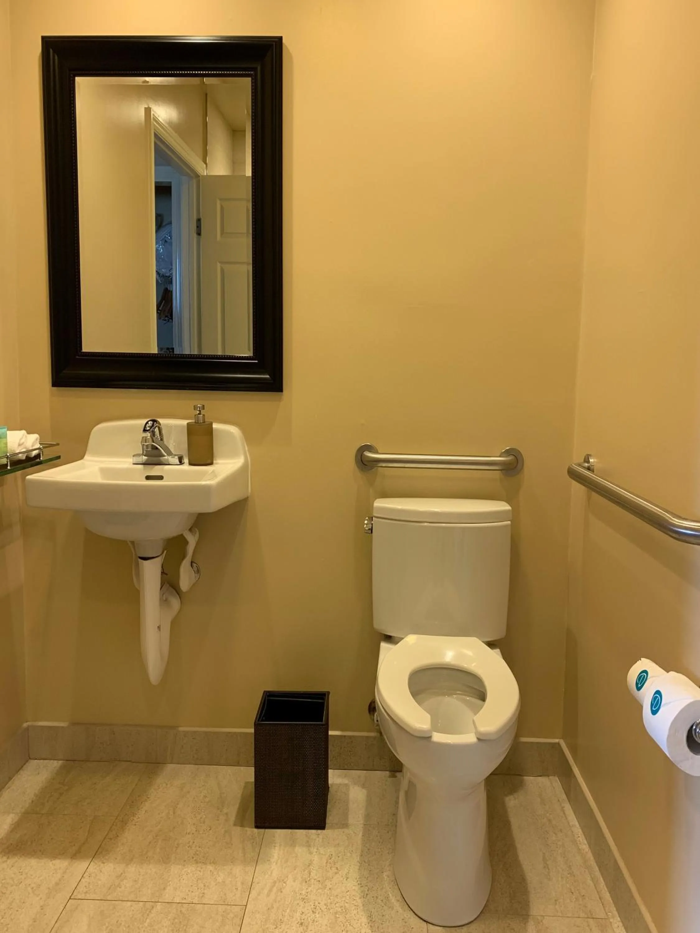 Toilet in The Dylan Hotel at SFO