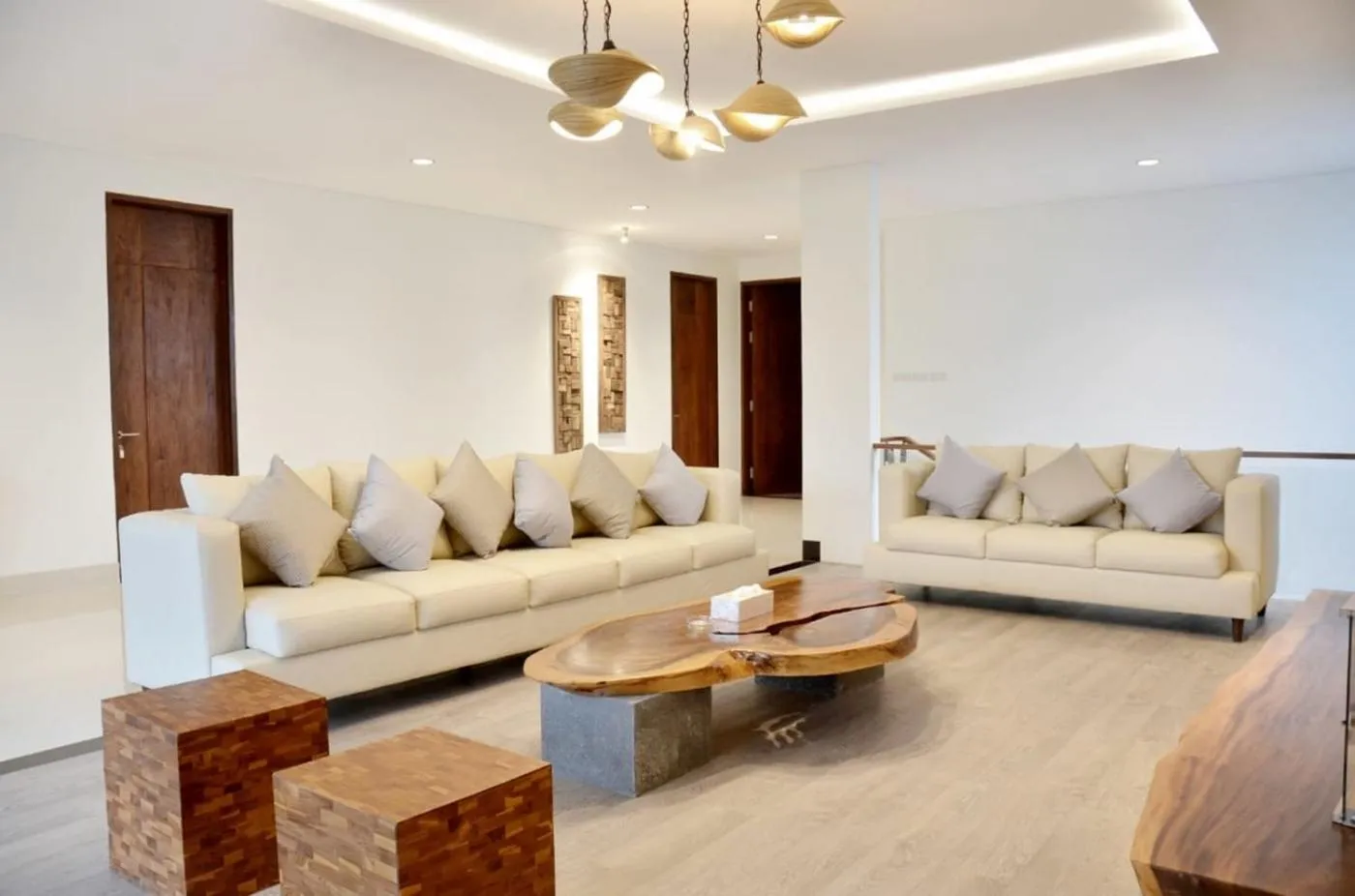 Living room in Kamala plantation view villa 10 bedrooms with a private heated Infinity pool and a billiard table