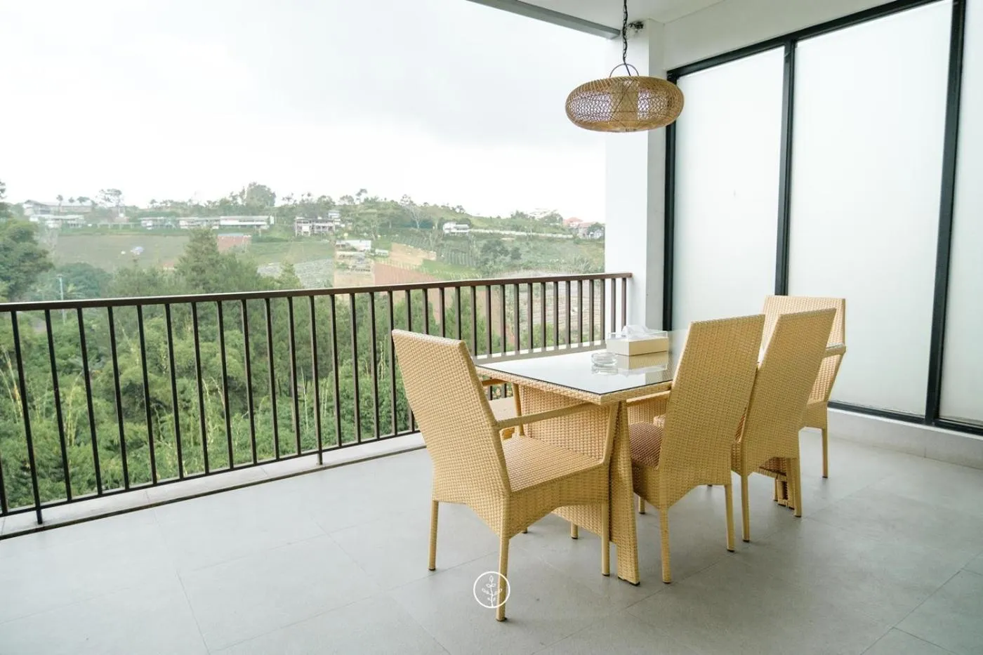 Balcony/Terrace in Kamala plantation view villa 10 bedrooms with a private heated Infinity pool and a billiard table