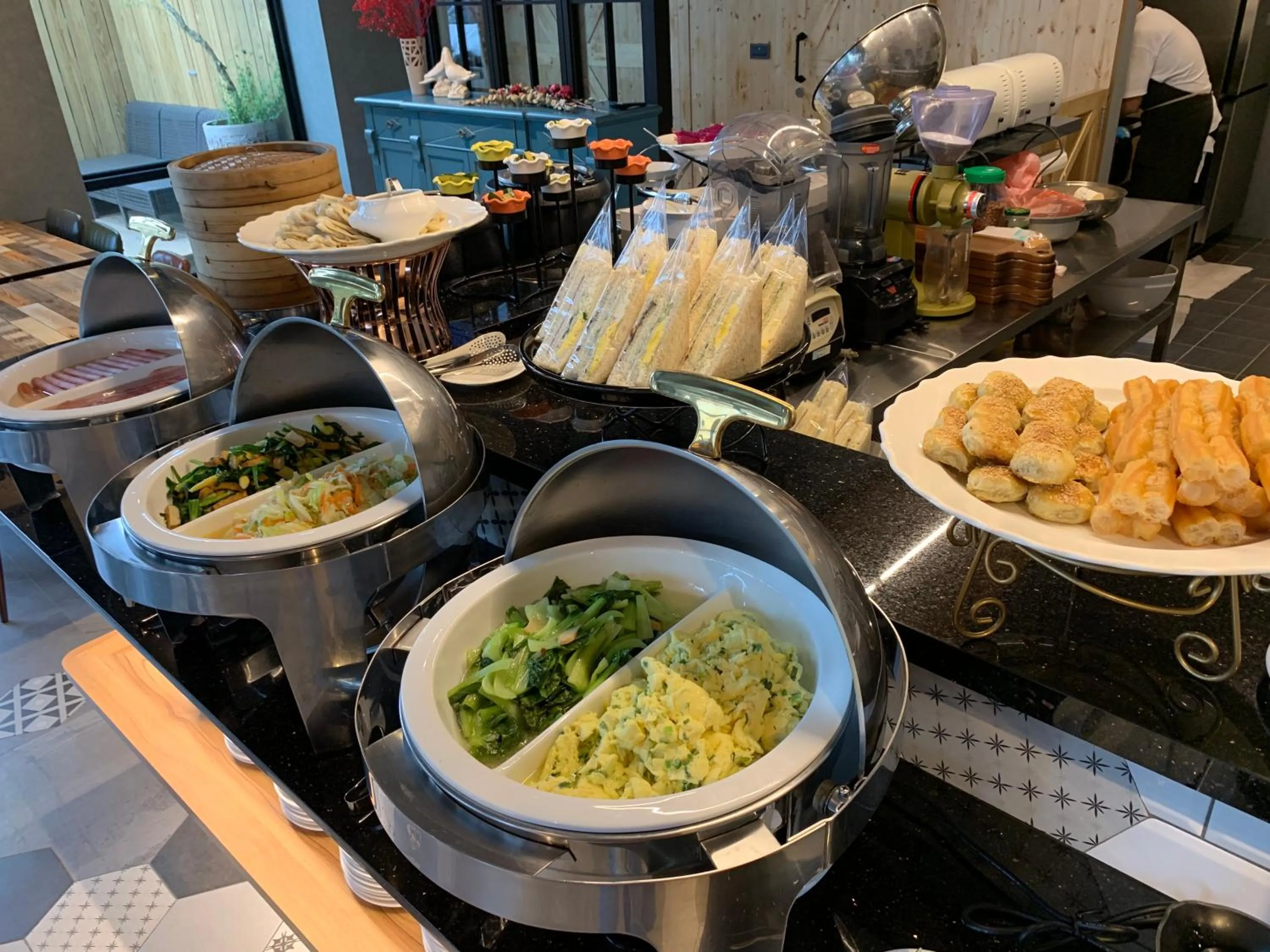 Breakfast in Tian Zhong Hotel